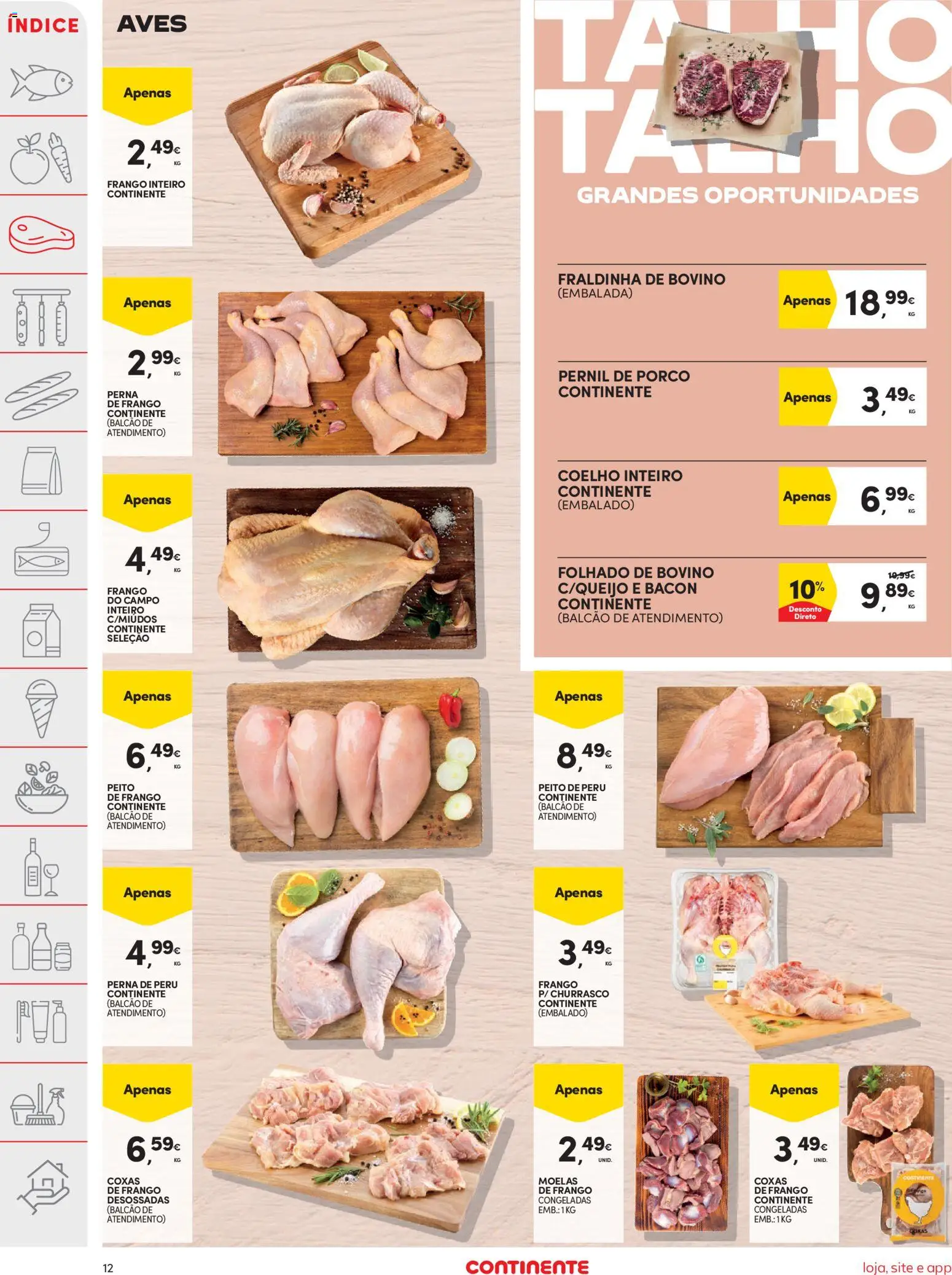 Continente folheto │ válido de 25.11.2025 | Página: 12 | Produtos: Puff, Frango, Peru, Coelho