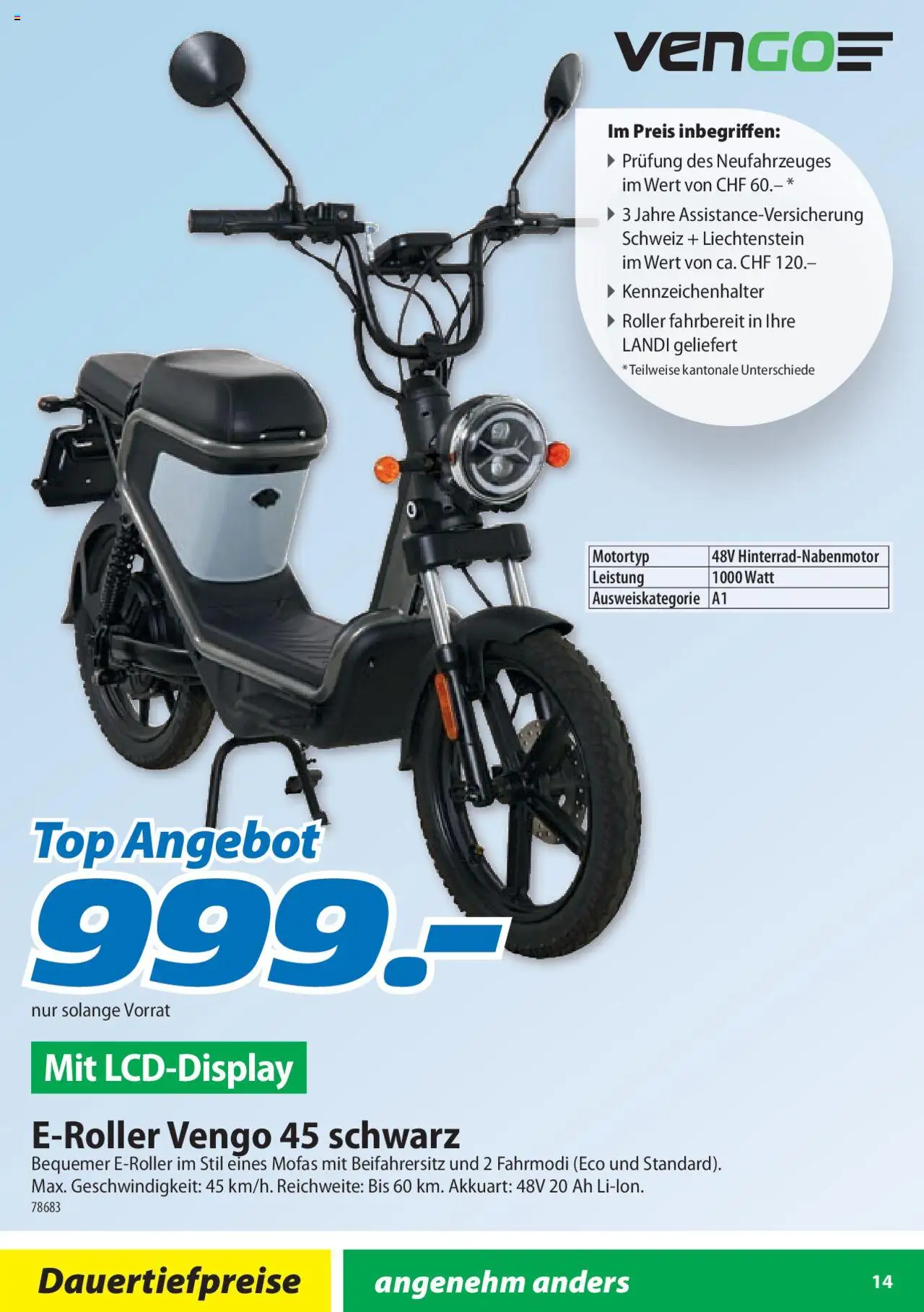 Landi Aktionen Trelago Vengo ab 14.01.2025 | Seite: 14 | Produkte: Top