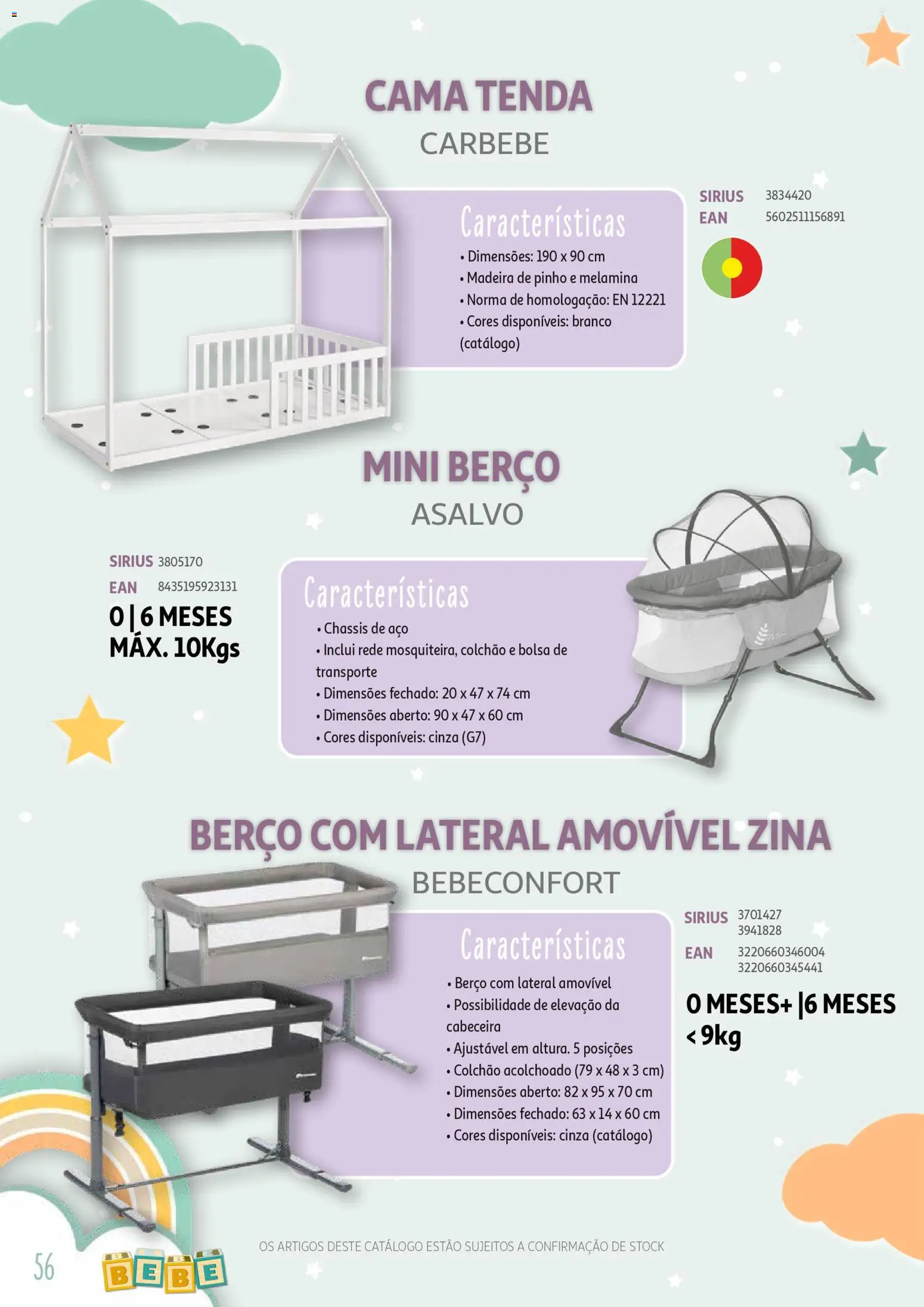 Auchan - Catálogo Puericultura │ válido de 13.01.2026 | Página: 56 | Produtos: Bolsa, Cama, Colchão, Berço