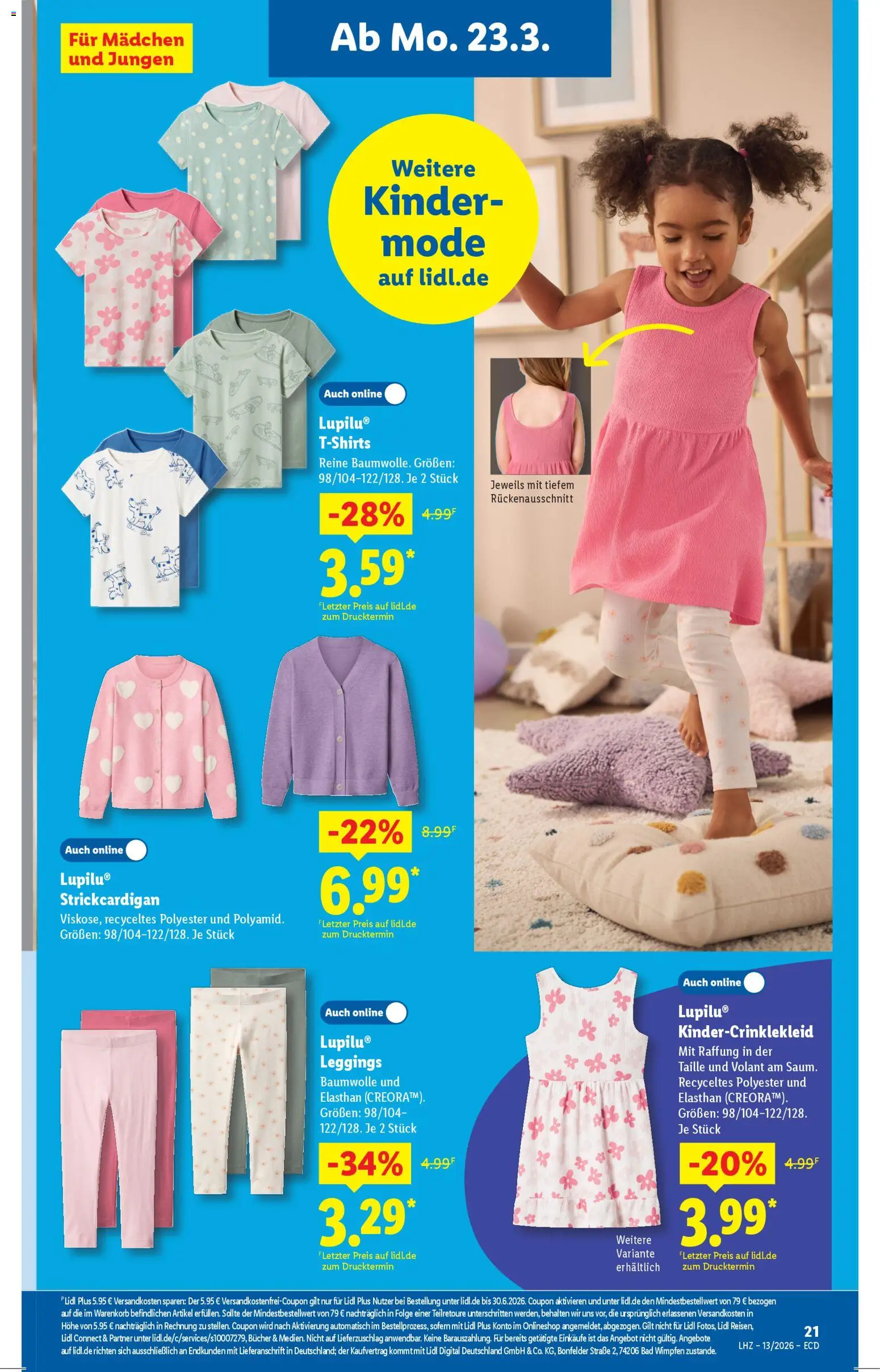 Lidl Prospekt – gültig ab 23.03.2026 | Seite: 7 | Produkte: Bad, Leggings