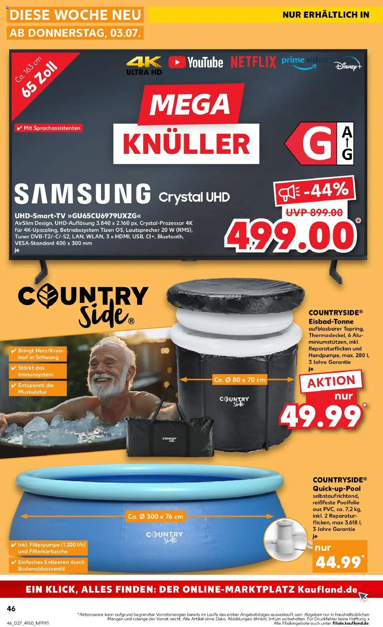 Kaufland prospekt Freiburg Im Breisgau	 - gültig ab dem 06.07.2025 | Seite: 61 | Produkte: Lautsprecher, Samsung, TV, Video