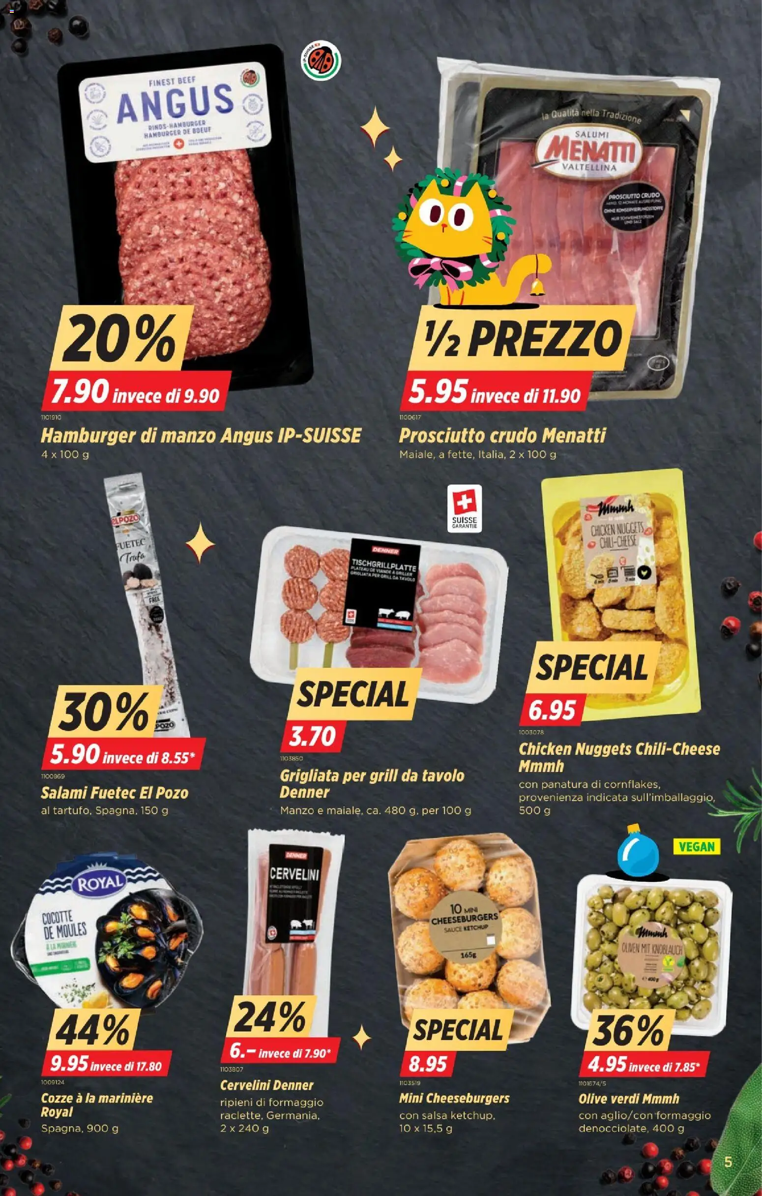 Denner Aktionen IT – gültig ab 09.12.2025 | Seite: 5 | Produkte: Salami, Knoblauch, Griller, Grill