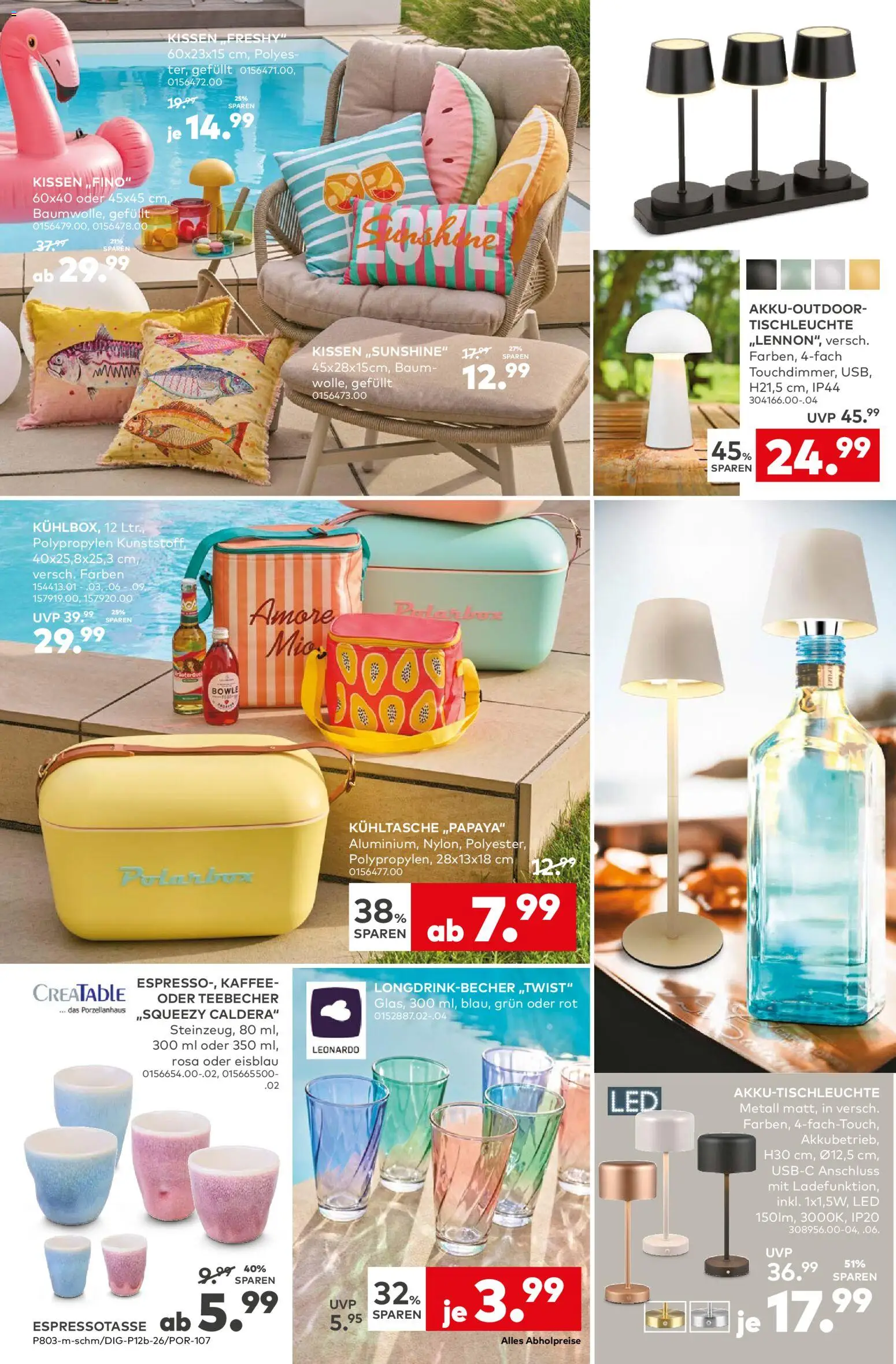 Porta! Prospekt garden Bad Vilbel-Dortelweil – gültig ab 09.03.2026 | Seite: 6 | Produkte: Kissen, Kaffee