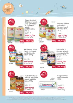 Hipp Bio dúsított gyümölcs 7 hónapos kortól, többféle ízben, 160 g, Bio fruit puree for babies from 7 months, different flavors, 160 g - amely érvényes a következő dátumtól: 10.11.2025 | Oldal: 8