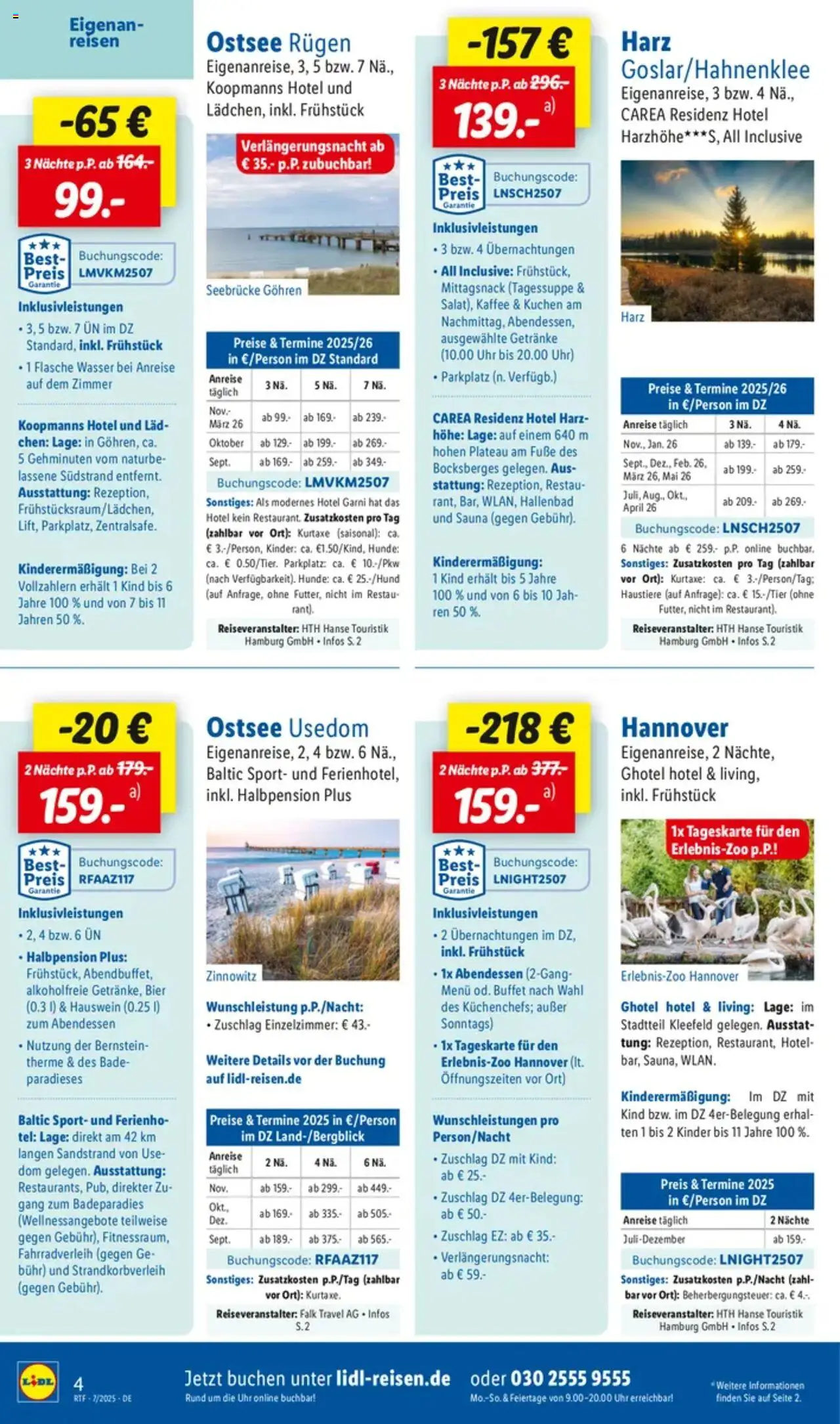 Lidl Reisen - Themenprospekt - gültig ab dem 11.07.2025 | Seite: 4 | Produkte: Kaffee, Wasser, Kuchen, Uhr