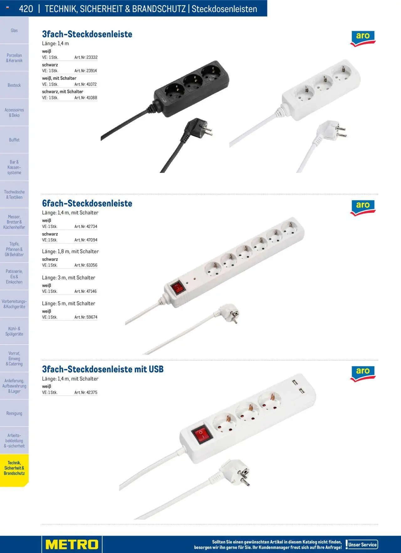 Metro angebote Angebote Gastro Non Food 2025 gültig ab 02.12.2024 | Seite: 420 | Produkte: Bekleidung, Eis, USB