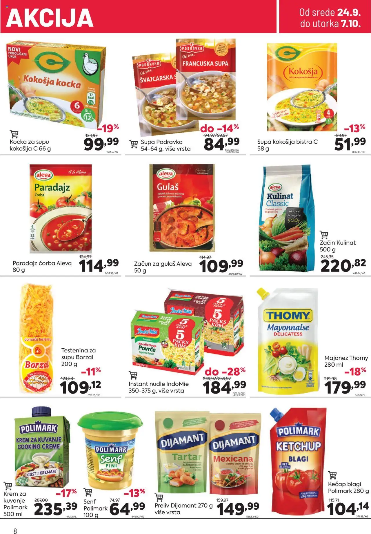 PerSu katalog - važi od 24.09.2025 | Strana: 8 | Proizvode: Kečap, Senf, Paprika, Paradajz