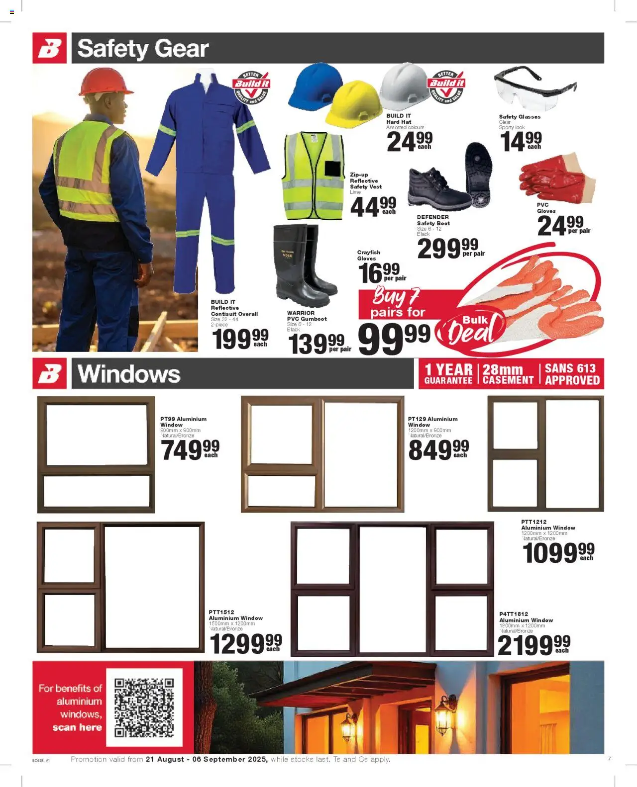 Build It - Eastern Cape - Weekly Specials │ valid from 21.08.2025 | Page: 7 | Products: Vest, Hat, Glasses, Lime