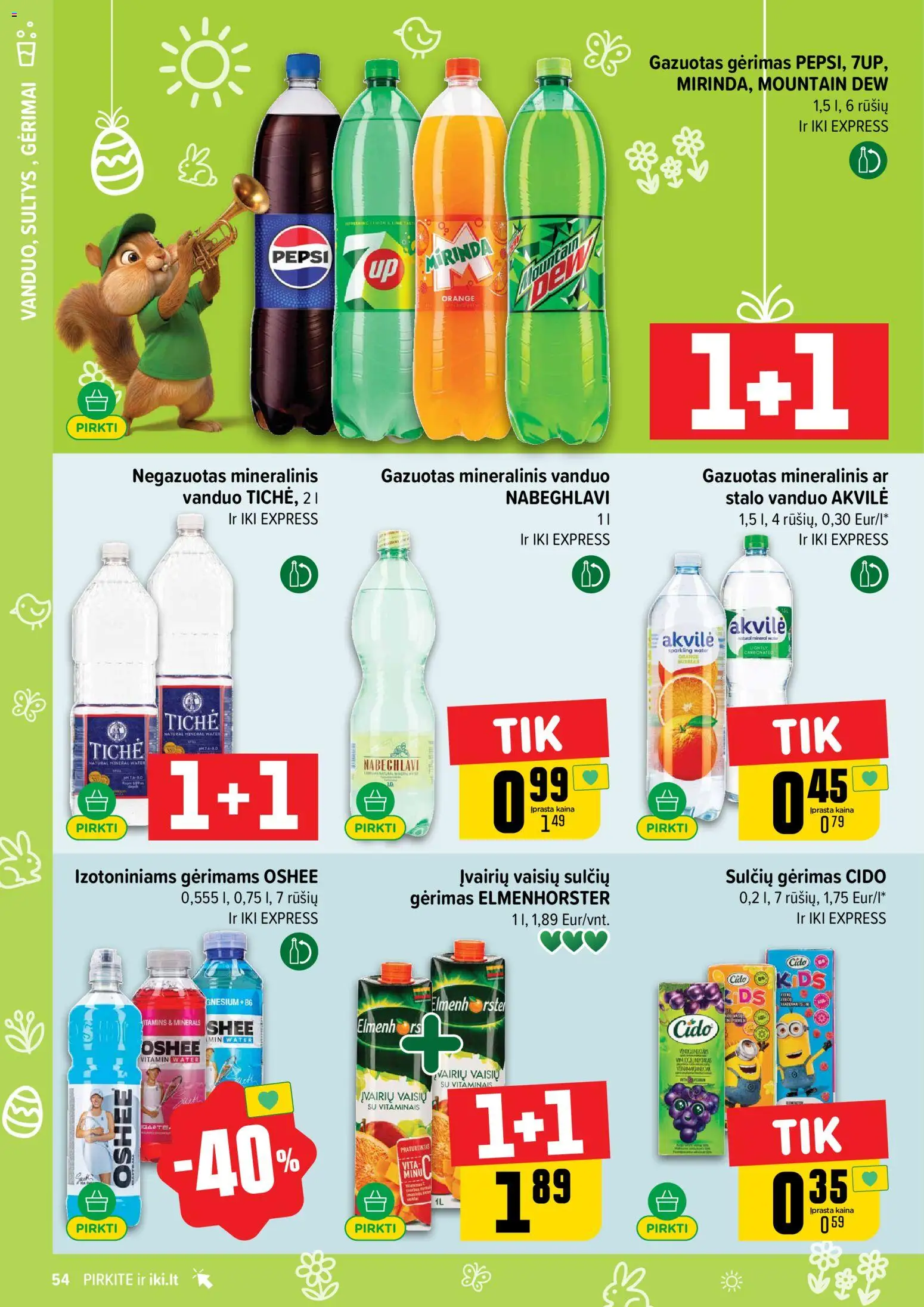 IKI akcijos nuo 23.03.2026 | Puslapis: 54 | Prekių: Mineralinis vanduo