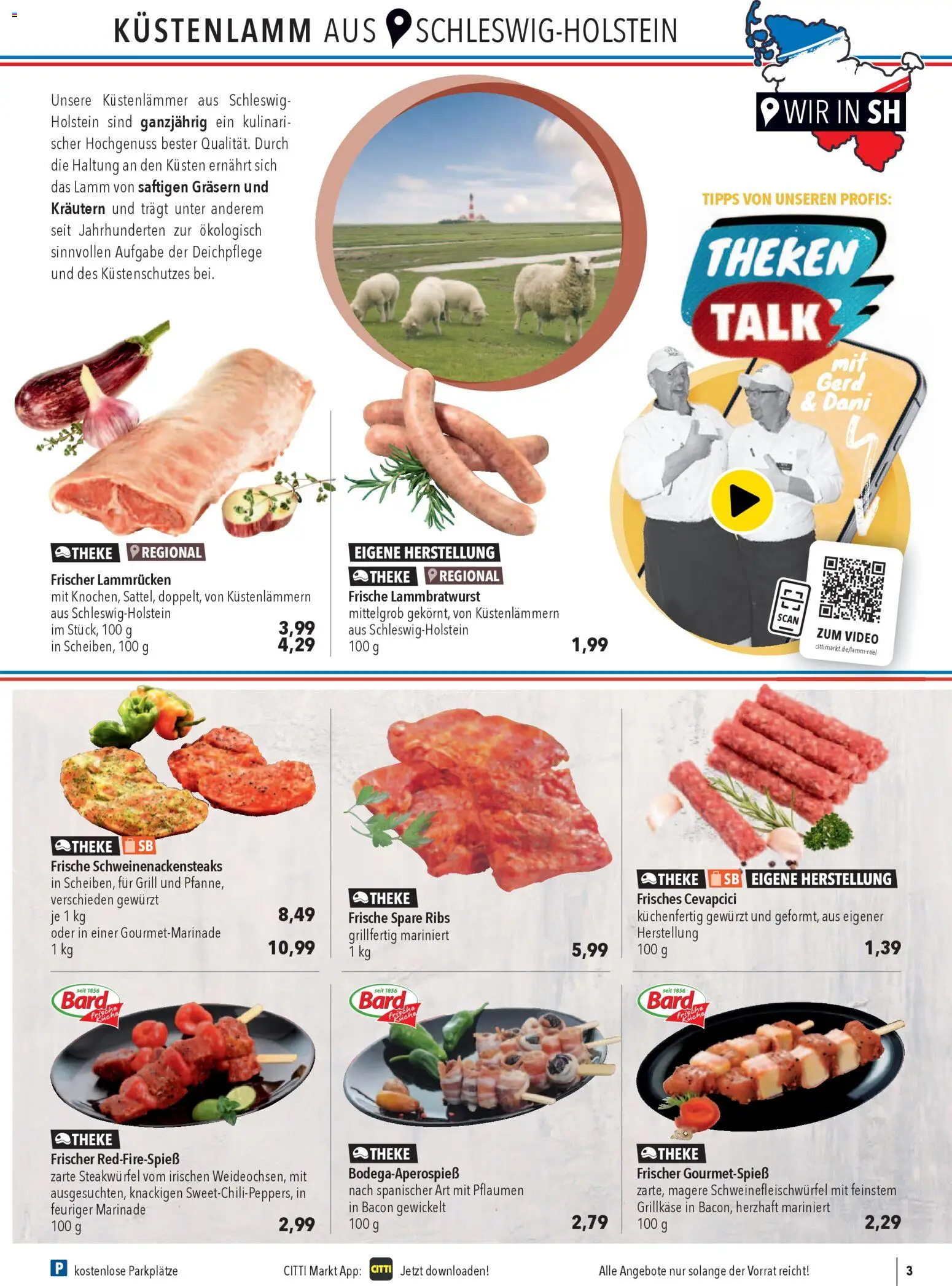 CITTI Markt Prospekt 	 – gültig ab 01.04.2026 | Seite: 3 | Produkte: Grill, Theke, Küche, Video