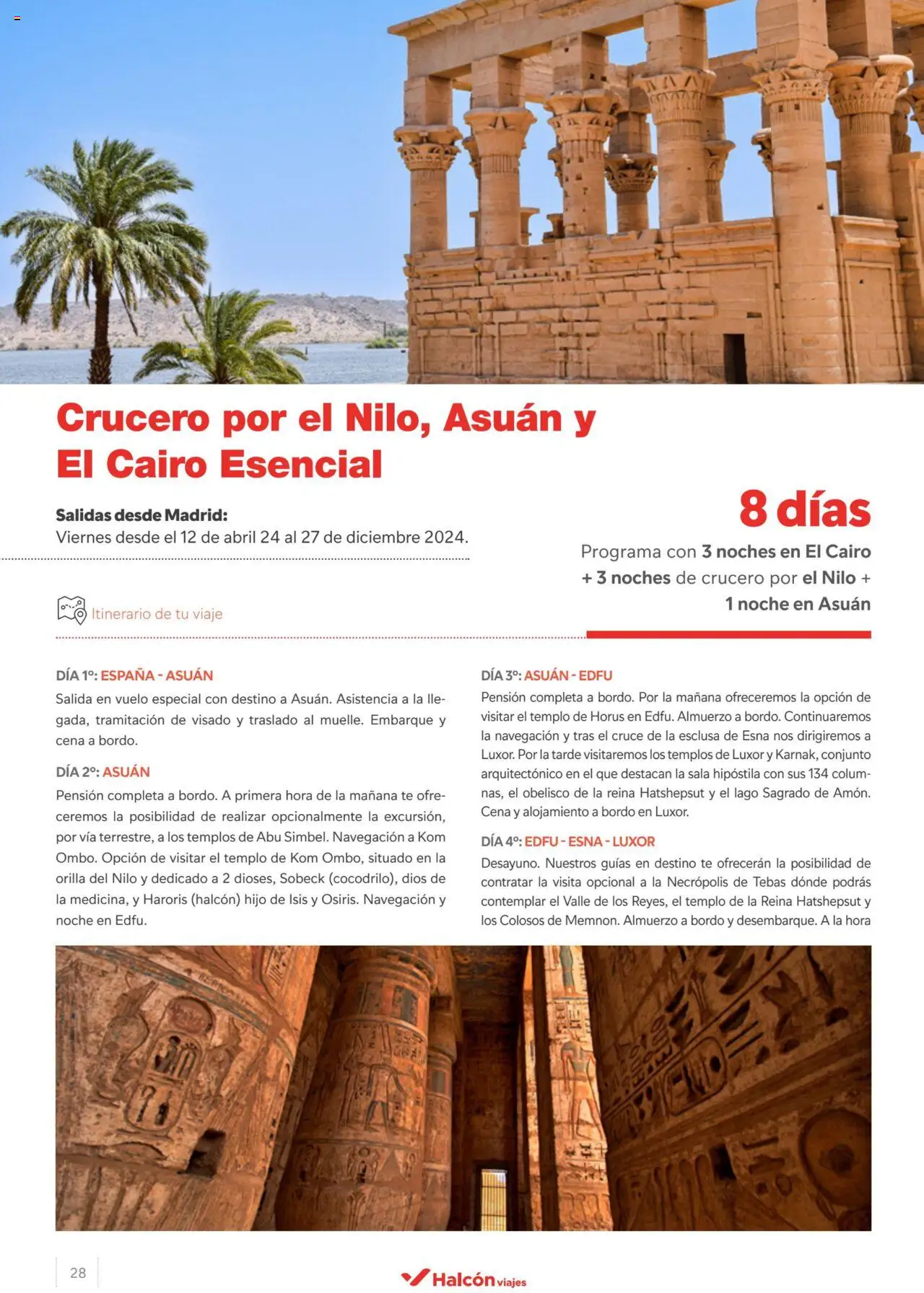 Halcón Viajes Egipto │ válido desde el 15.04.2024 | Página: 28 | Productos: Té, Navegación
