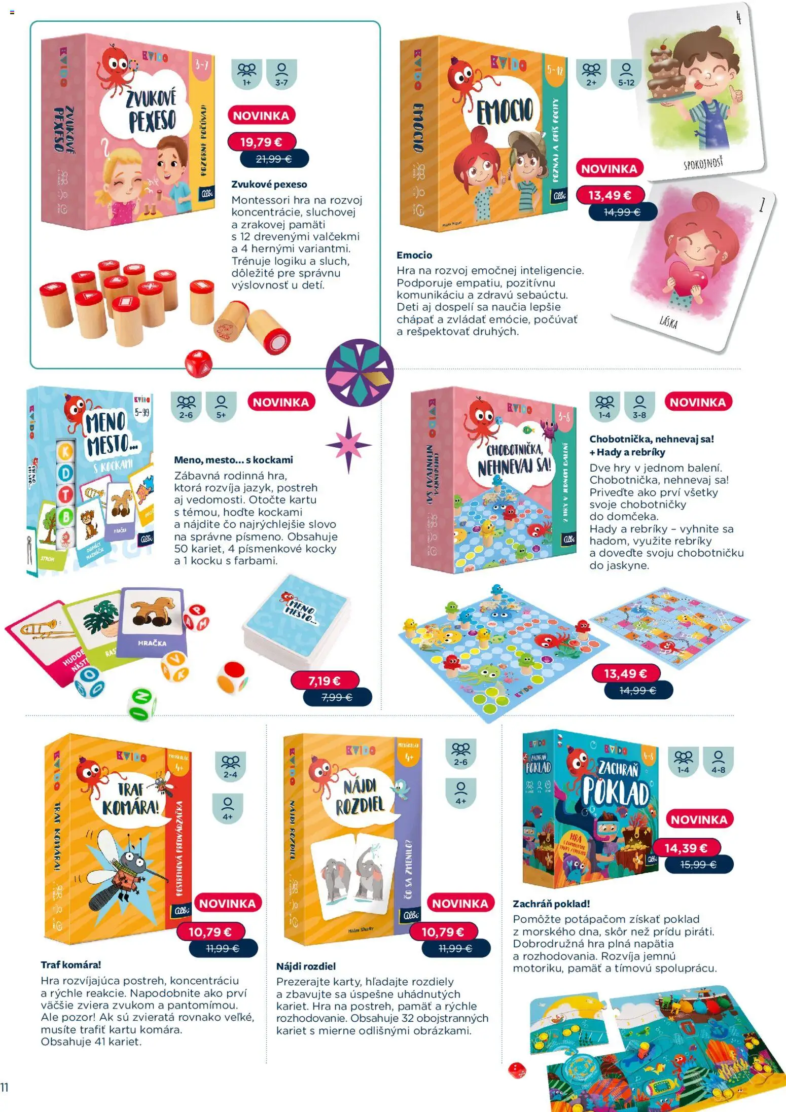 Nové Albi akcie – leták je platný od 02.11.2025 | Strana: 11 | Produkty: Hra