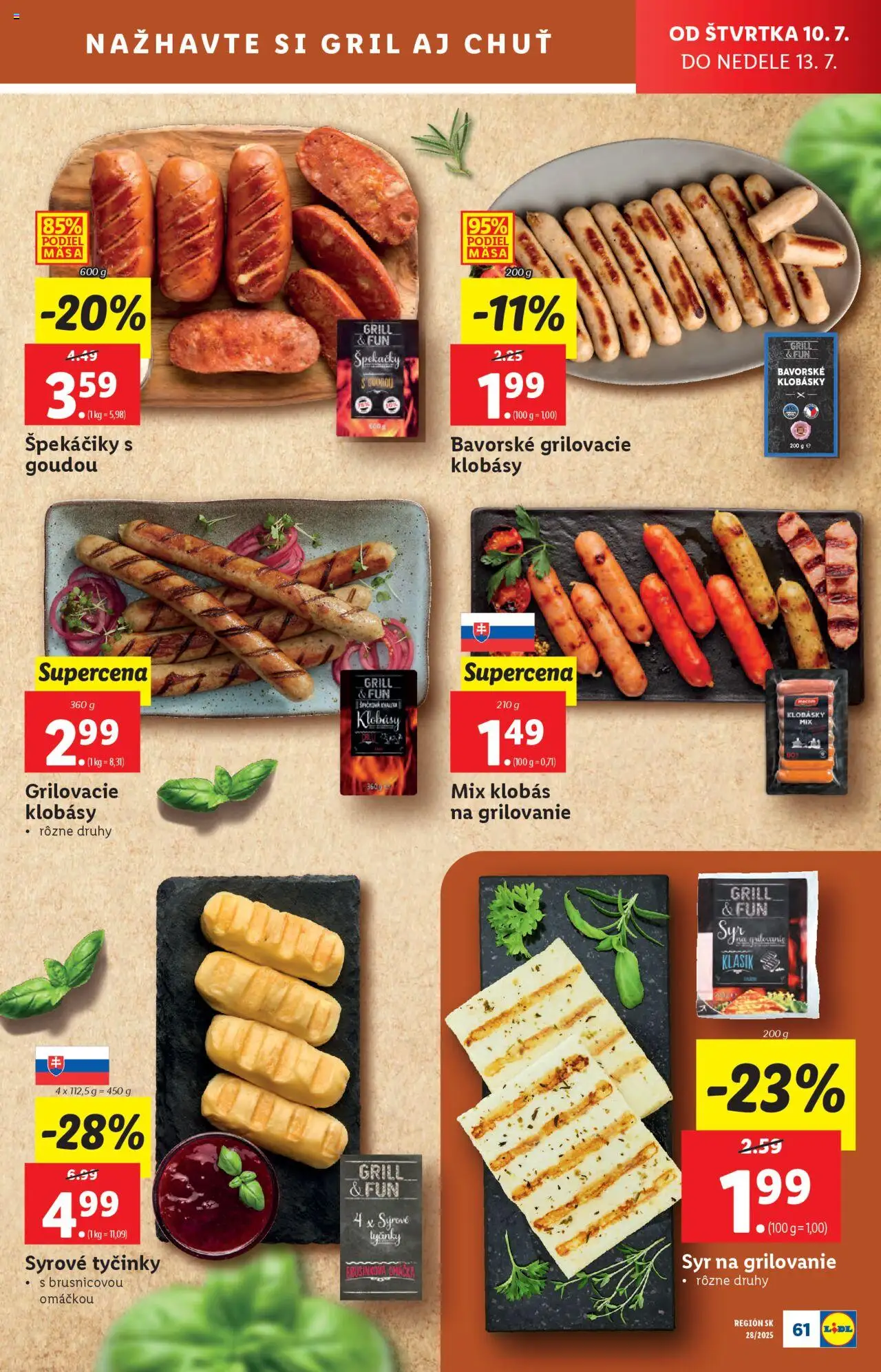 Lidl leták │ platný od 07.07.2025 | Strana: 73 | Produkty: Gril, Syr, Omáčka