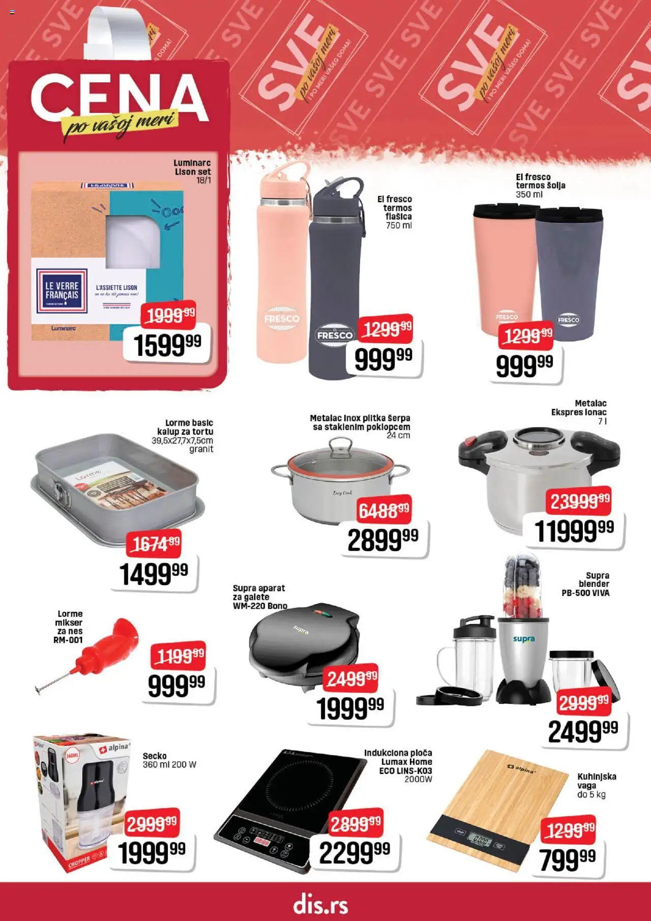 DIS katalog - važi od 25.09.2025 | Strana: 18 | Proizvode: Termos, Šolja, Blender, Vaga