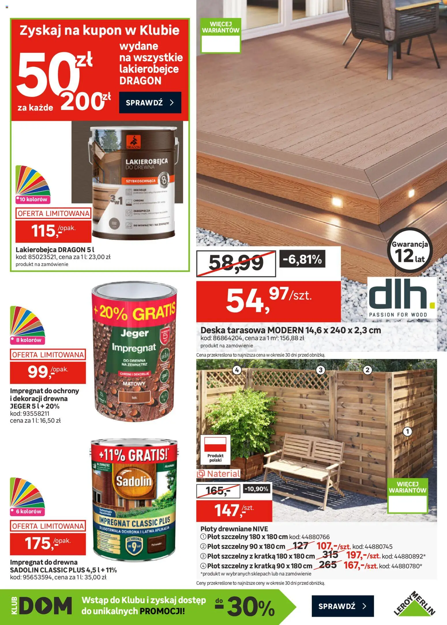 Leroy Merlin gazetka od 25.03.2026 | Strona: 7 | Produkty: Impregnat do drewna