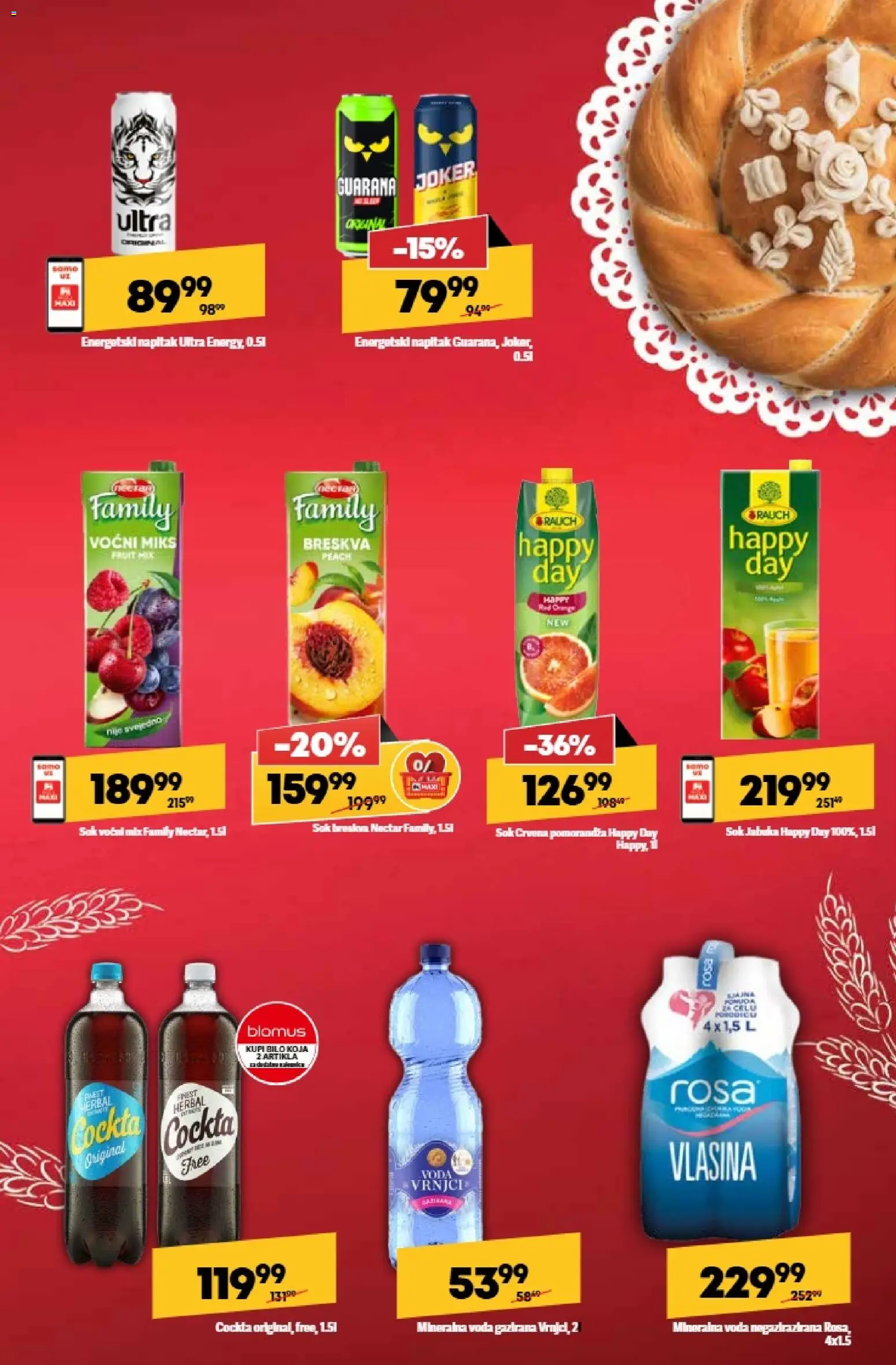 Maxi katalog - važi od 13.11.2025 | Strana: 7 | Proizvode: Guarana, Mineralna voda, Sok, Breskva
