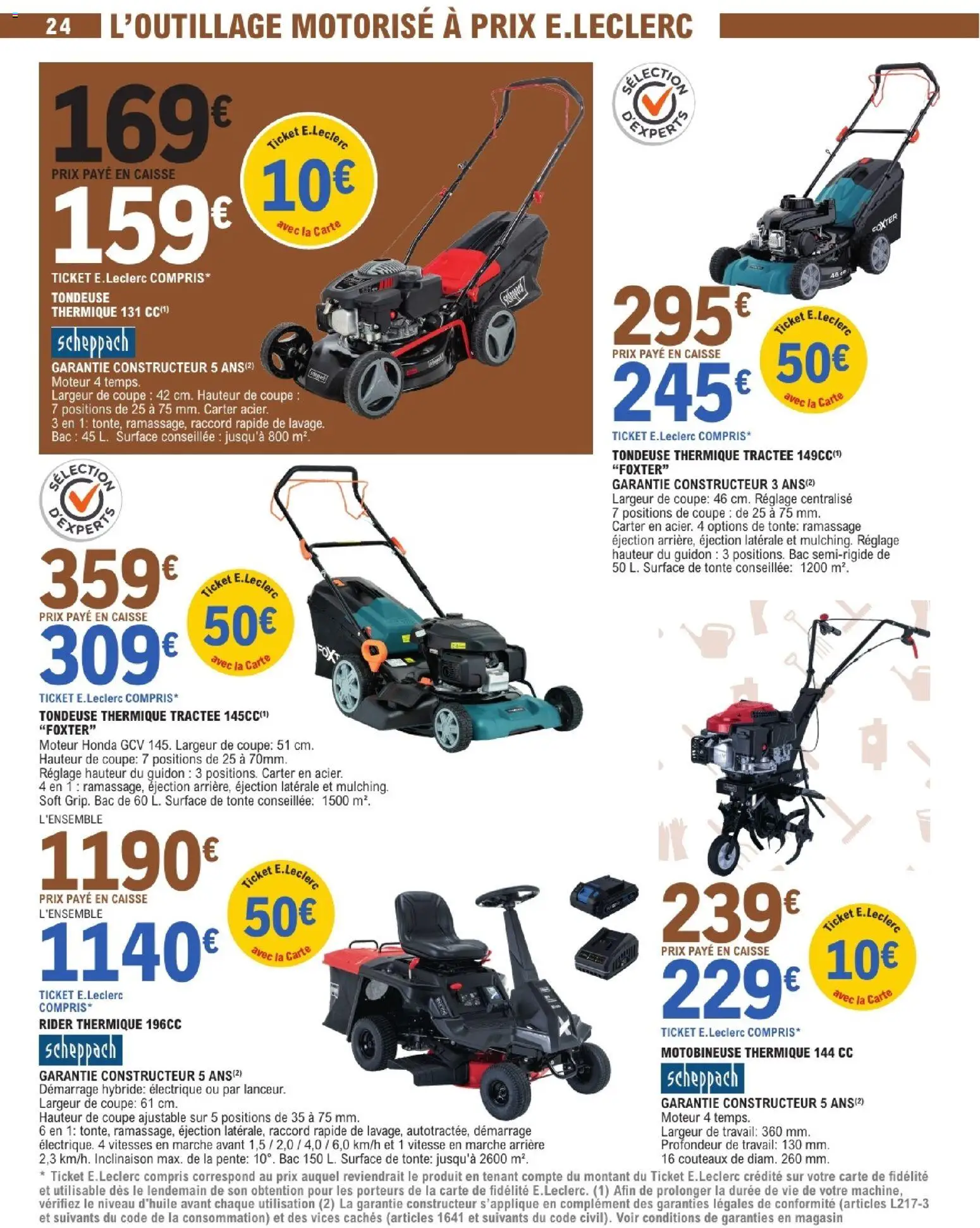 {H1} | Page: 24 | Produits: Tondeuse