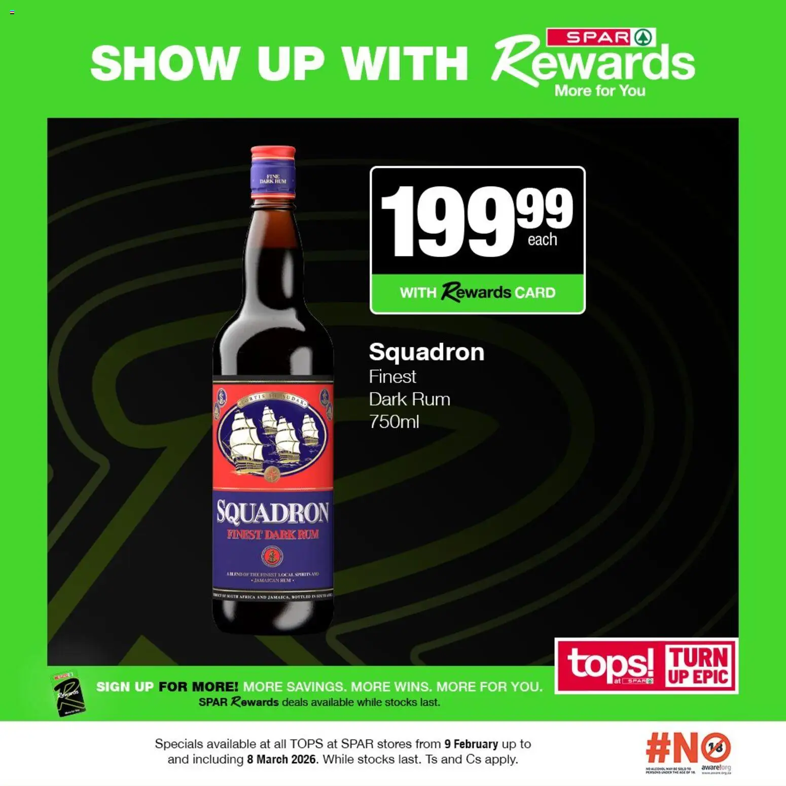 New Tops at Spar catalogue – valid from 09.02.2026 | Page: 4 | Products: Rum