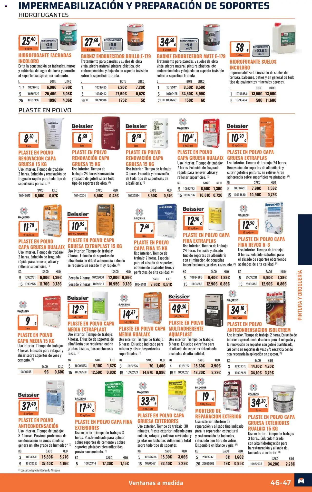 Obramat - Pamplona  │ válido desde el 10.10.2025 | Página: 47 | Productos: Polvo, General