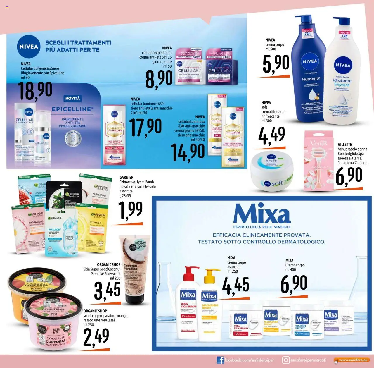Volantino Emisfero del 25.09.2025 | Pagina: 23 | Prodotti: Crema, Rasoio, Scrub, Mango