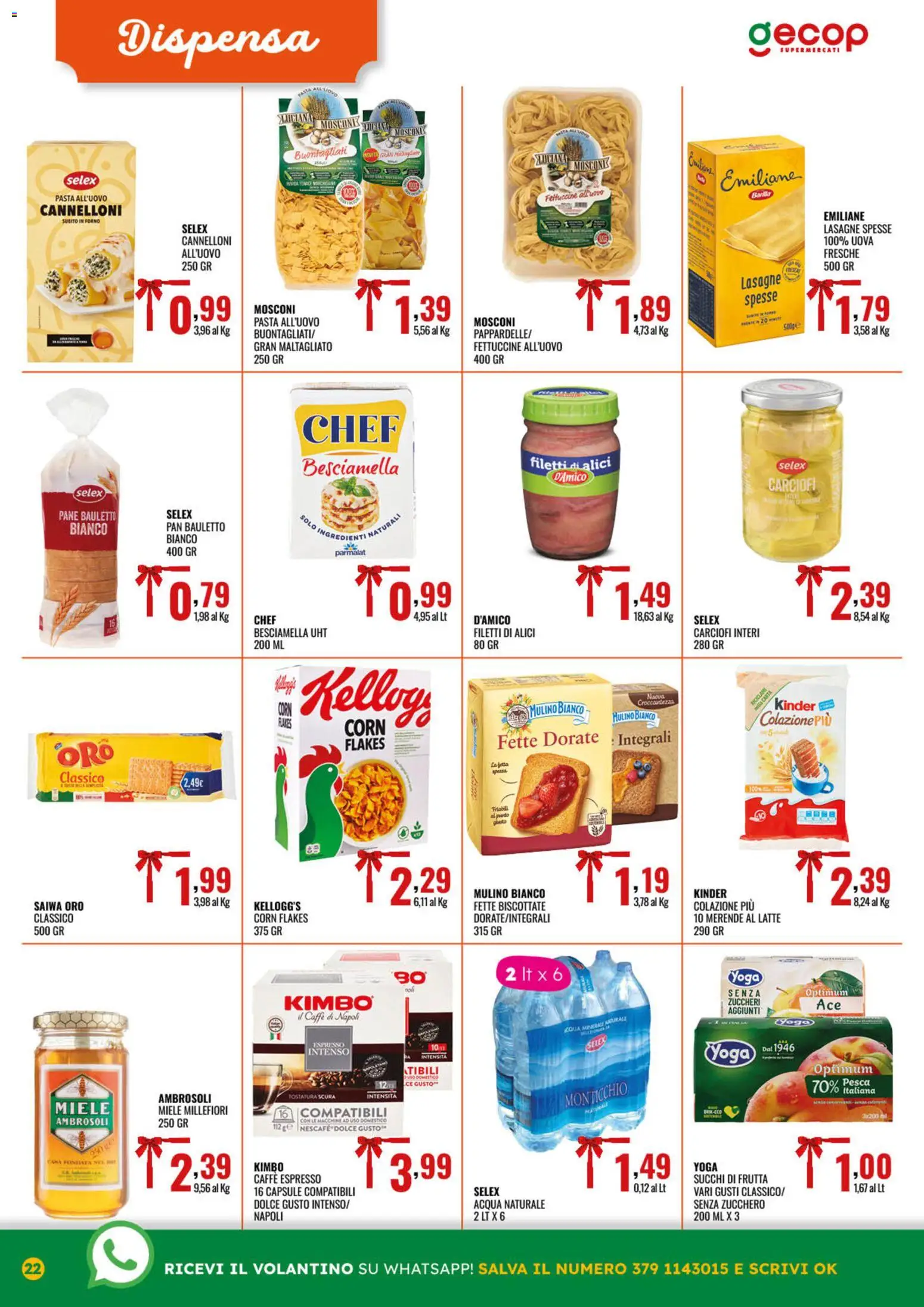 Volantino GECOP del 15.12.2025 | Pagina: 22 | Prodotti: Caffè, Latte, Pasta, Pesca