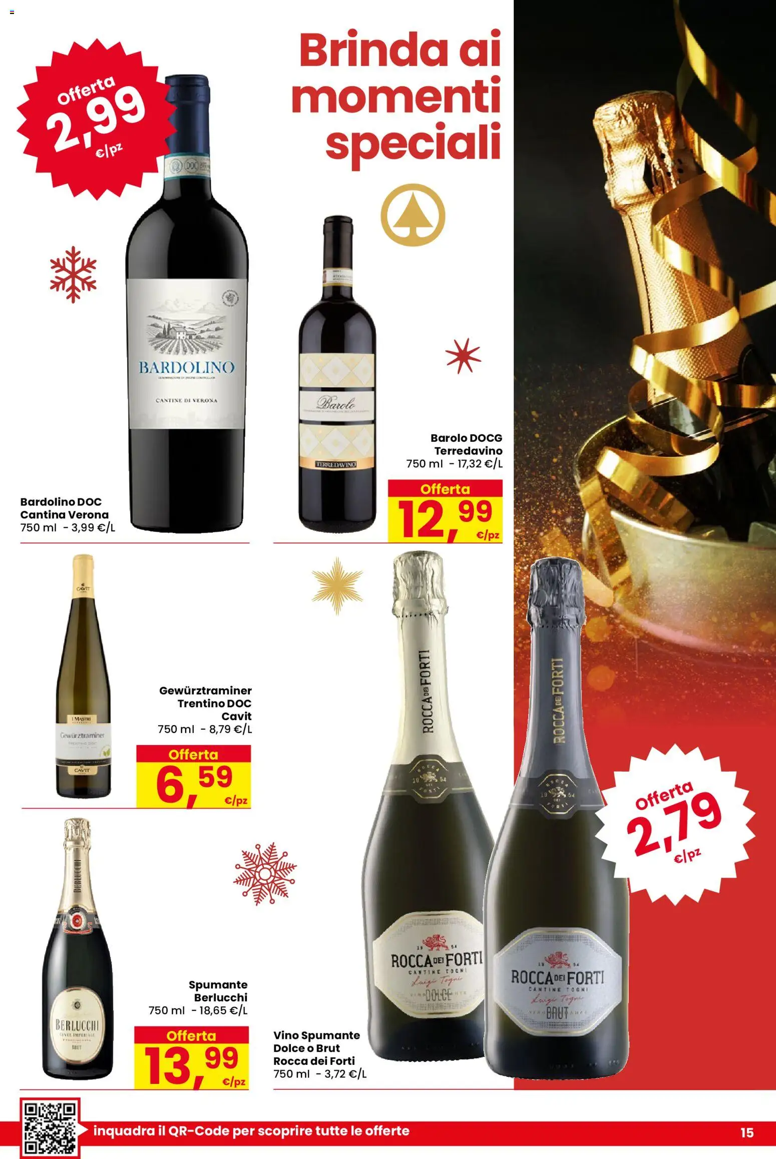 Volantino Despar del 25.11.2025 | Pagina: 15 | Prodotti: Vino, Spumante