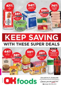 Preview of OK Foods specials valid from 13.08.2025
