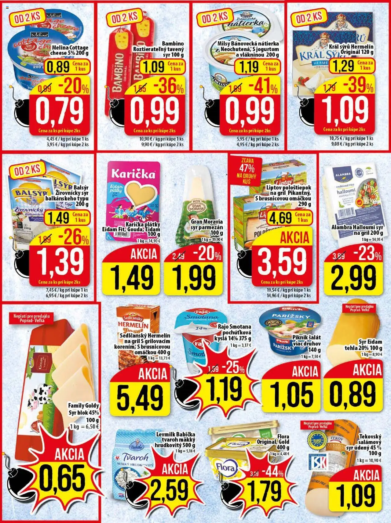 Klas leták │ platný od 28.07.2025 | Strana: 8 | Produkty: Gril, Syr, Eidam, Flora