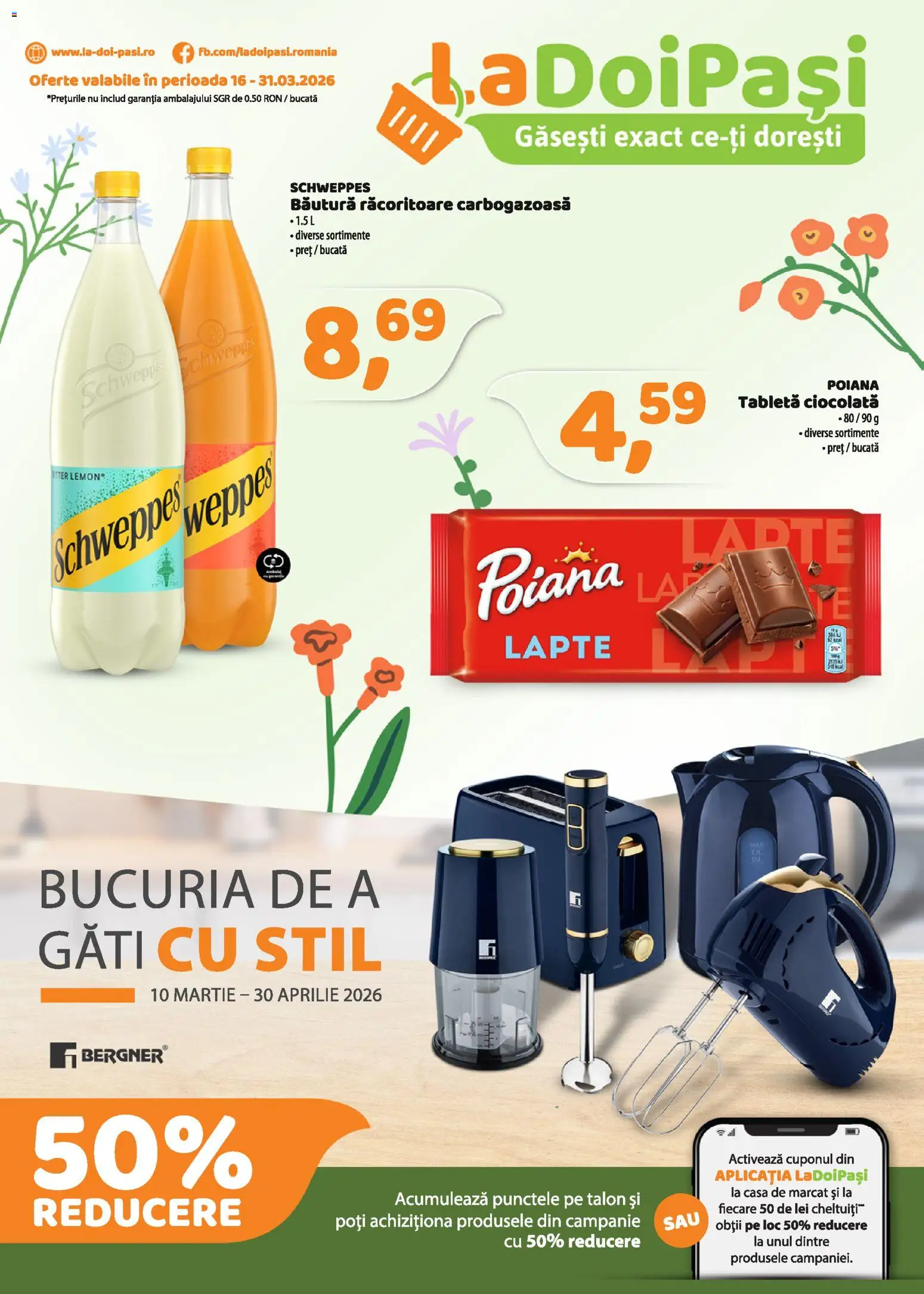 Noul catalog LaDoiPași – valabil de la 16.03.2026 | Pagină: 1 | Produse: Tabletă, Lapte, Ciocolată