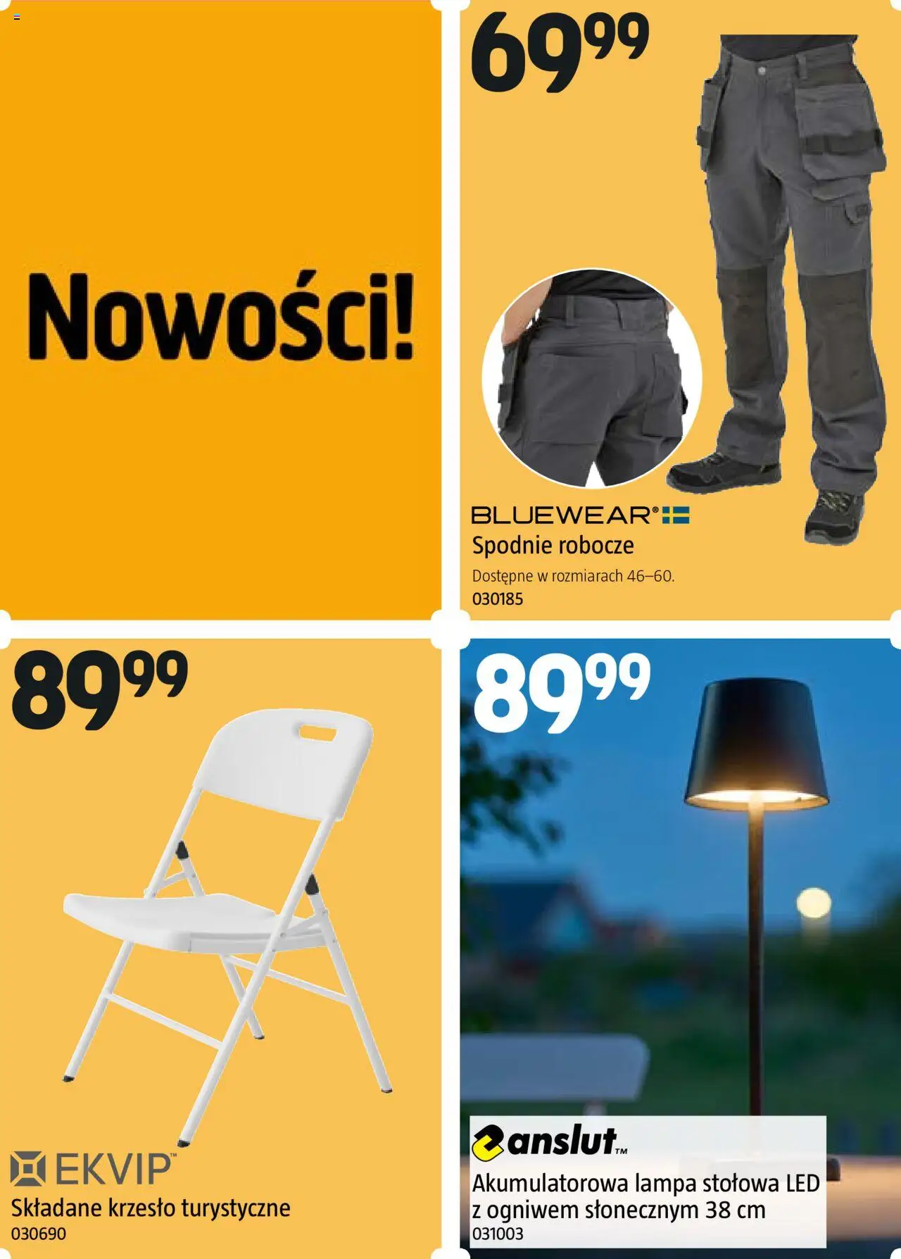 Jula Gazetka od 07.08.2025 | Strona: 10 | Produkty: Spodnie, Krzesło, Lampa