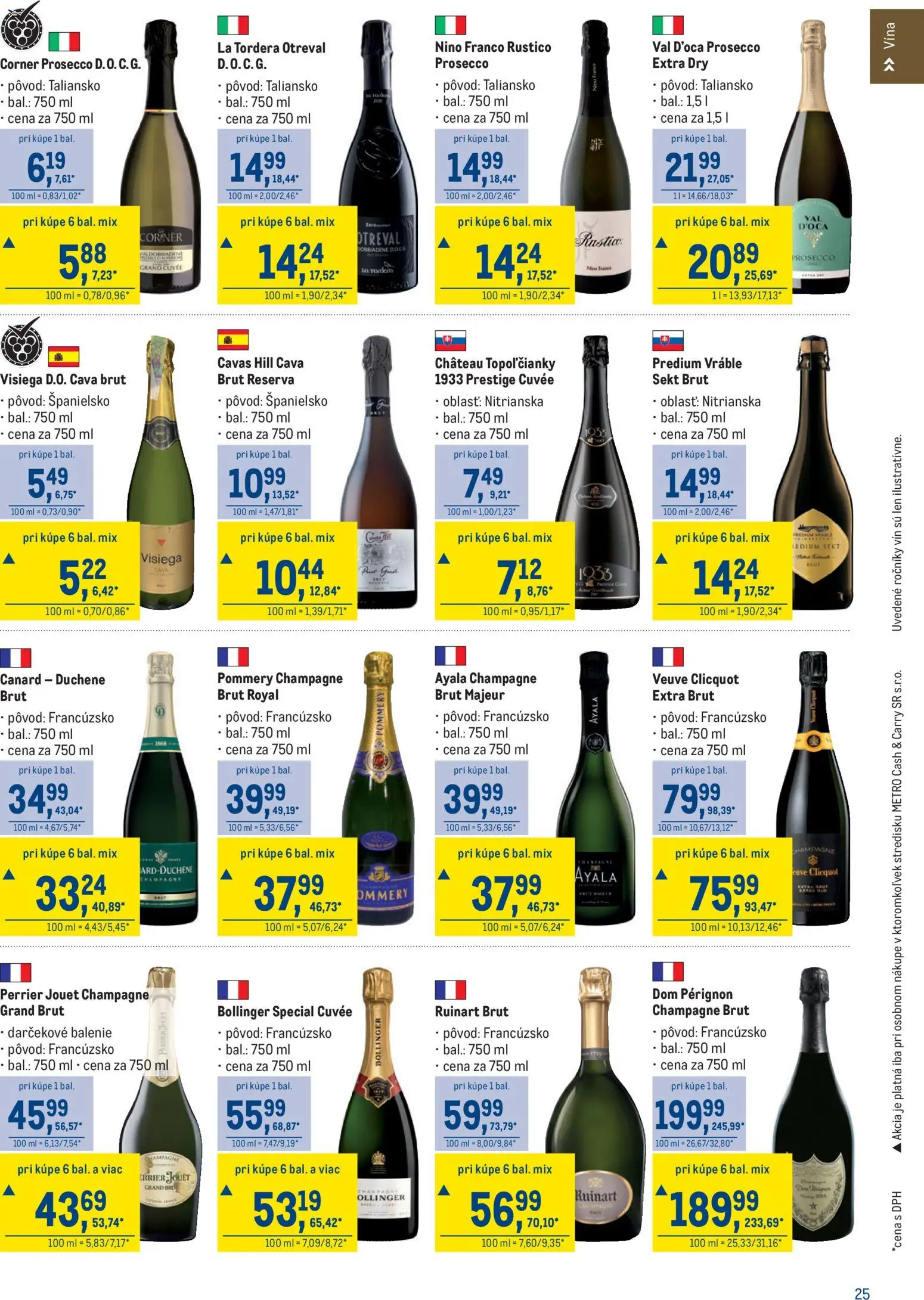 Nové Metro akcie – leták je platný od 11.03.2026 | Strana: 25 | Produkty: Prosecco