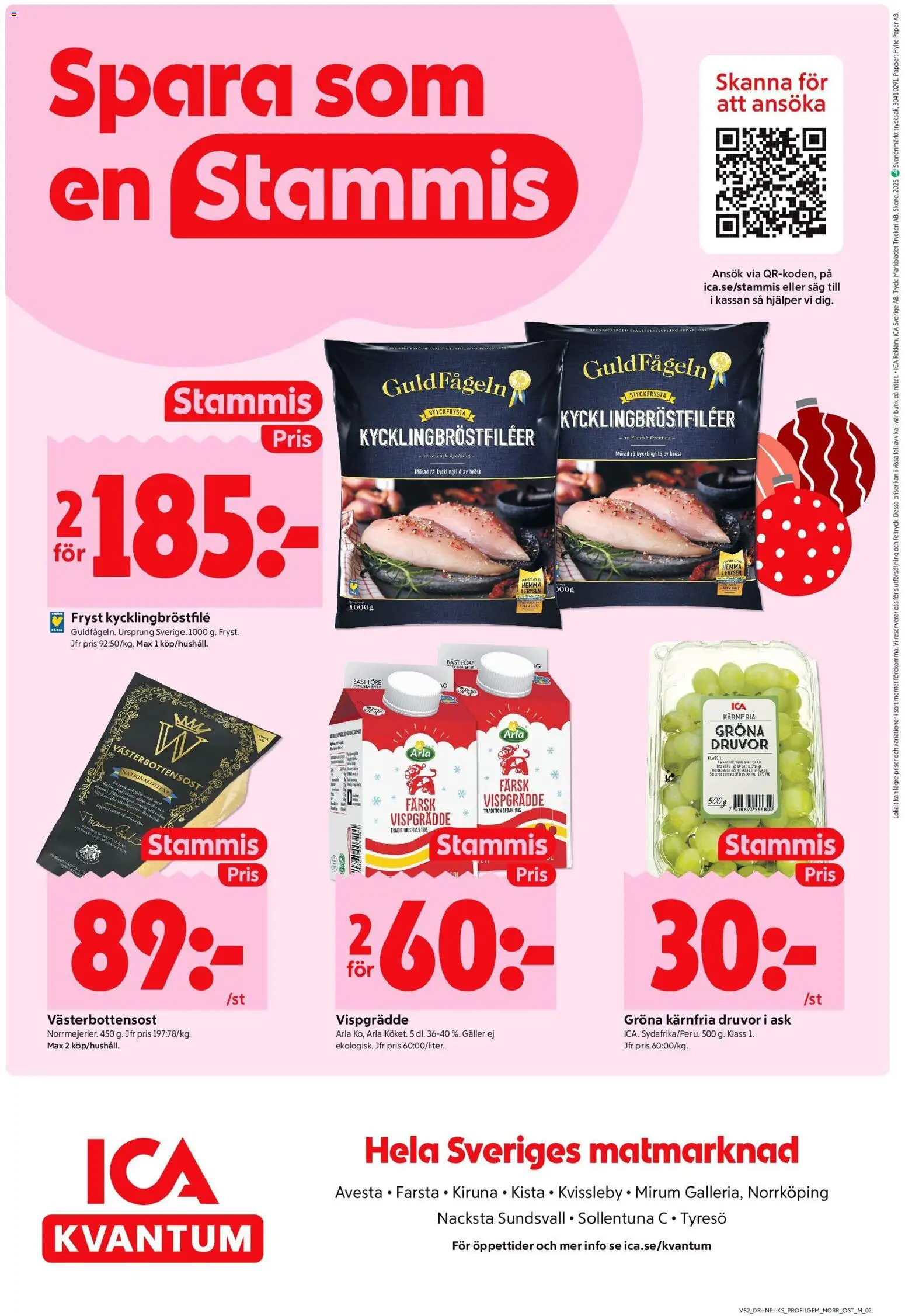 ICA Kvantum reklamblad aktuell från 22.12.2025 | Sida: 10 | Produkter: Såg, Galler, Ost, Papper