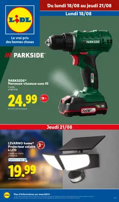LIDL - Prévisualisation de LIDL catalogue les bonnes affaires de la semaine valide à partir de 18.08.2025