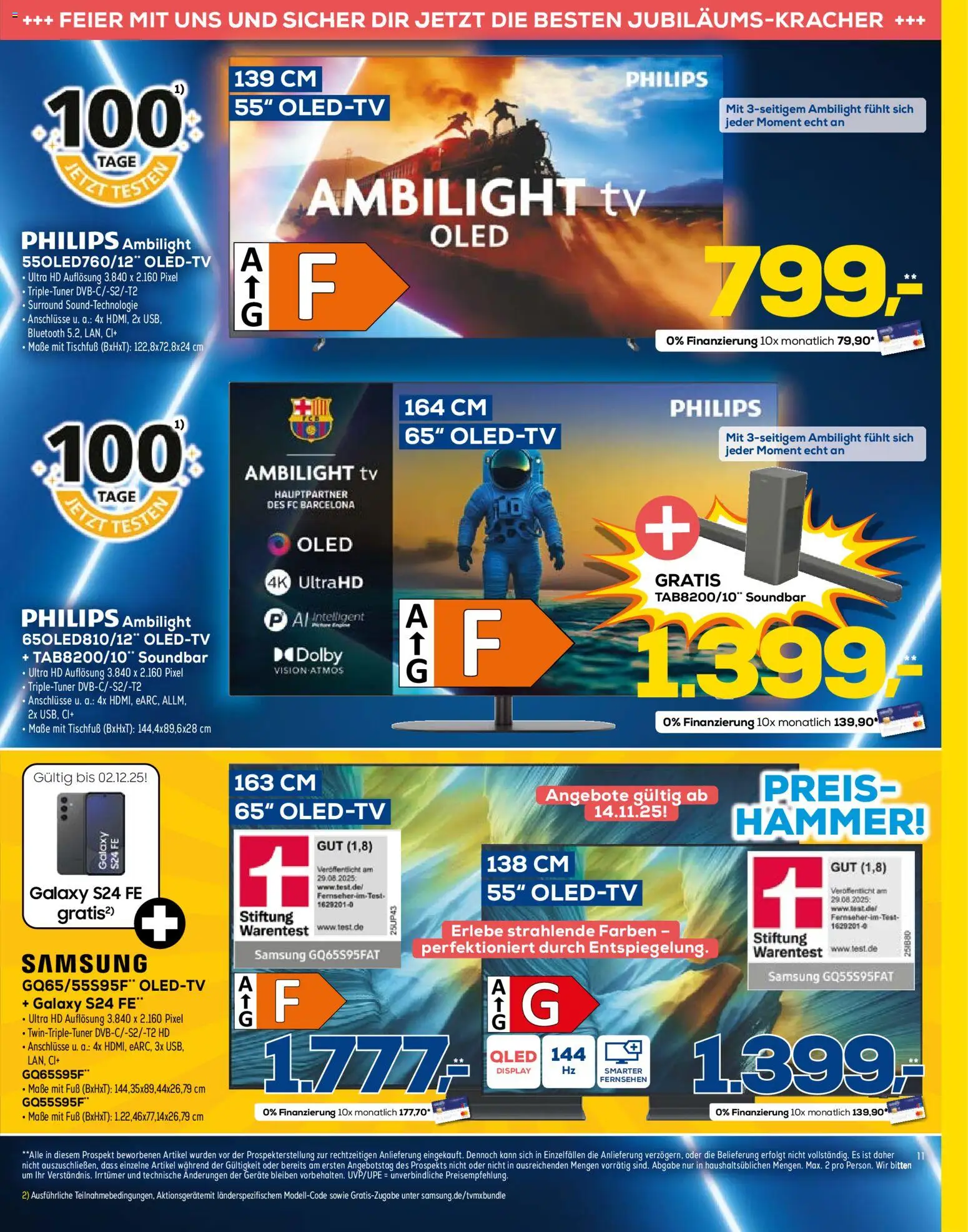 Euronics - Black Friday – gültig ab 12.11.2025 | Seite: 11 | Produkte: Philips, Fernsehen, Samsung, TV