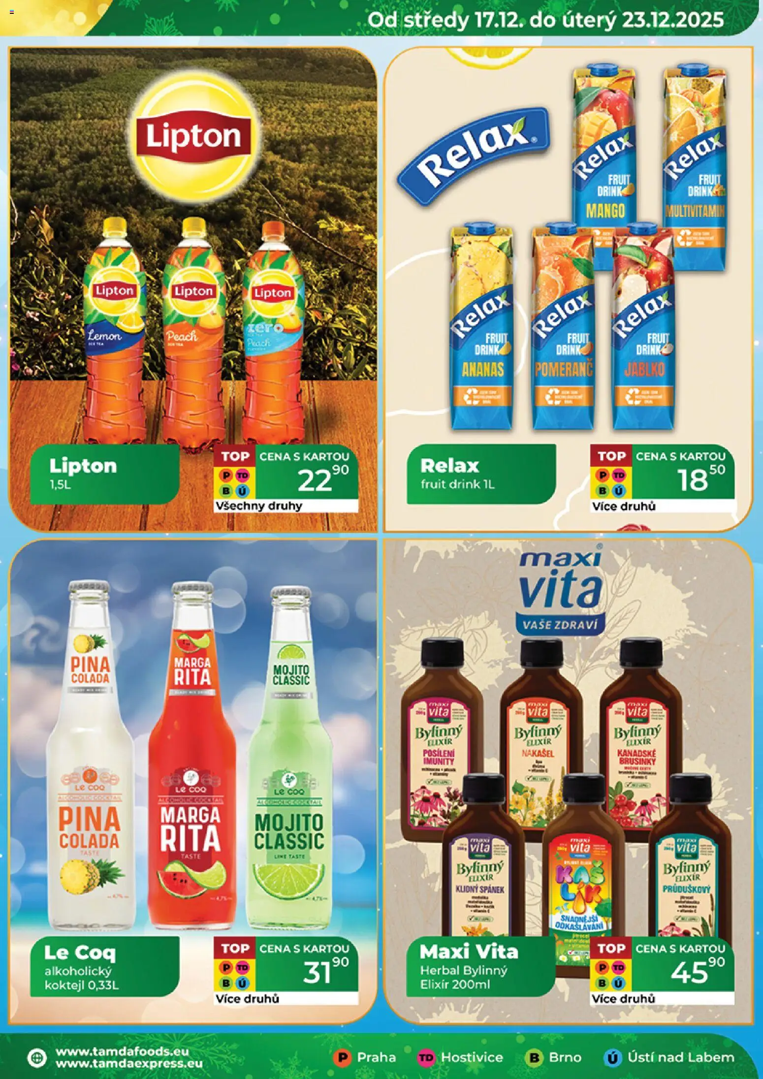 Tamda Foods leták od 17.12.2025 | Strana: 15 | Produkty: Mango, Ananas, Mojito, Brusinky