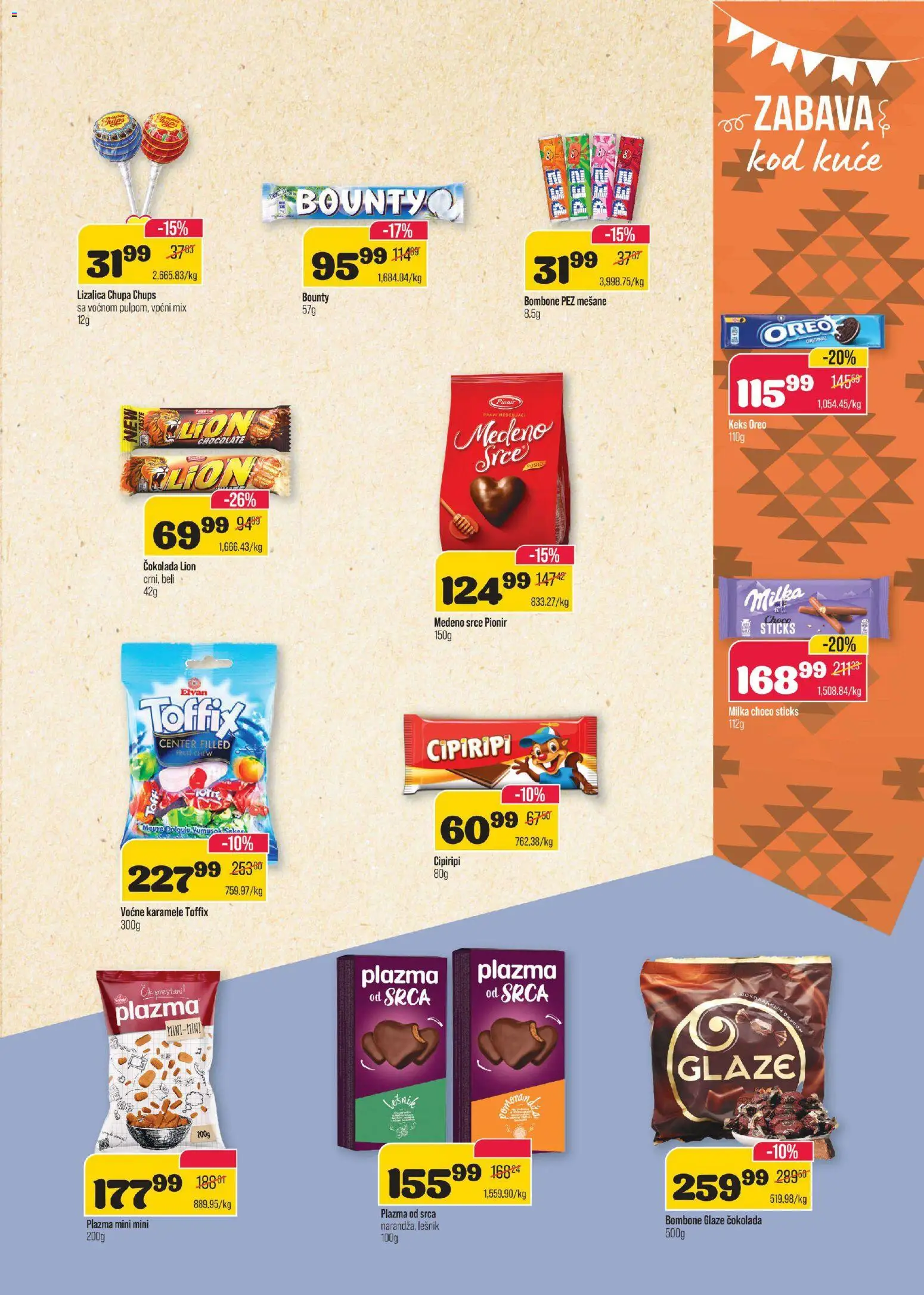 Senta Promet katalog - važi od 17.12.2025 | Strana: 13 | Proizvode: Oreo, Plazma, Lešnik, Lizalica