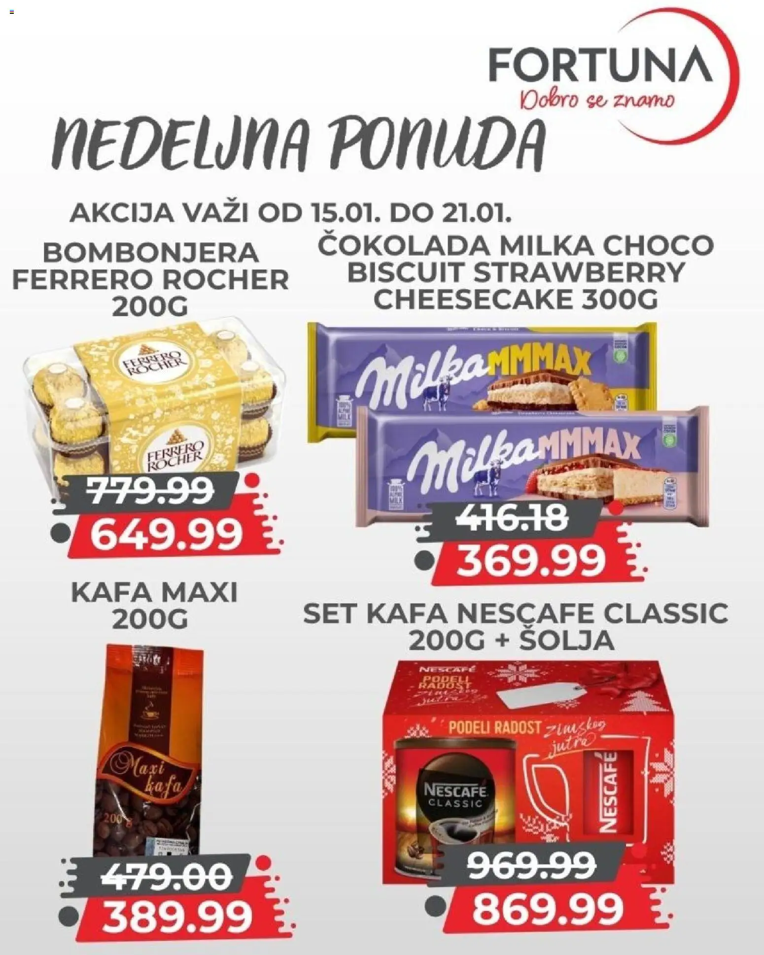 Fortuna Market katalog - važi od 15.01.2026 | Strana: 9 | Proizvode: Milka, Kafa, Čokolada, Nescafé