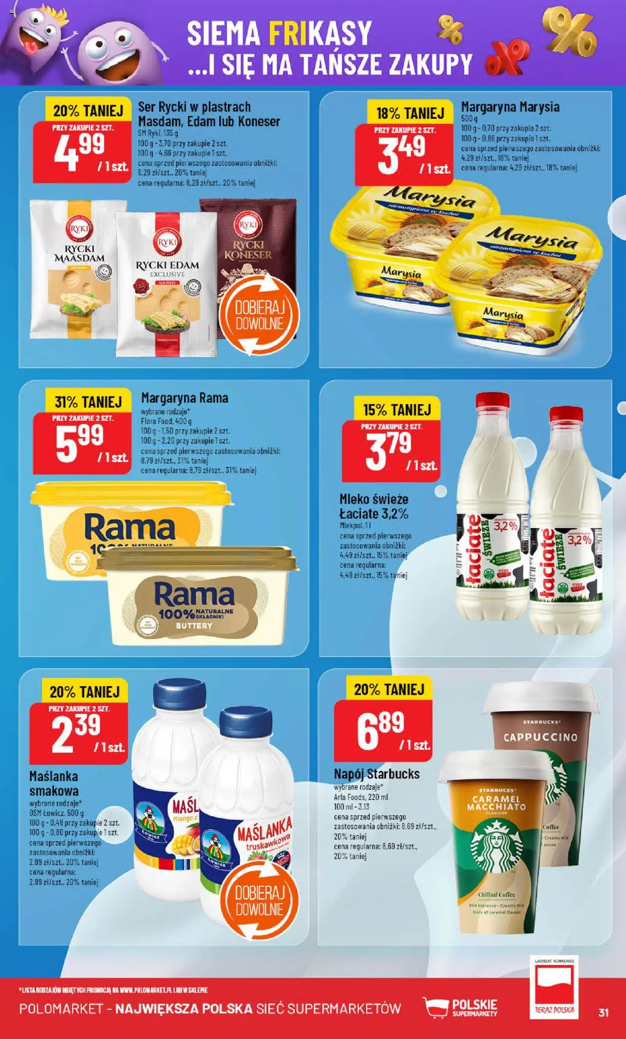 POLOmarket Gazetka od 18.06.2025 | Strona: 31 | Produkty: Mango, Maślanka, Cappuccino, Margaryna