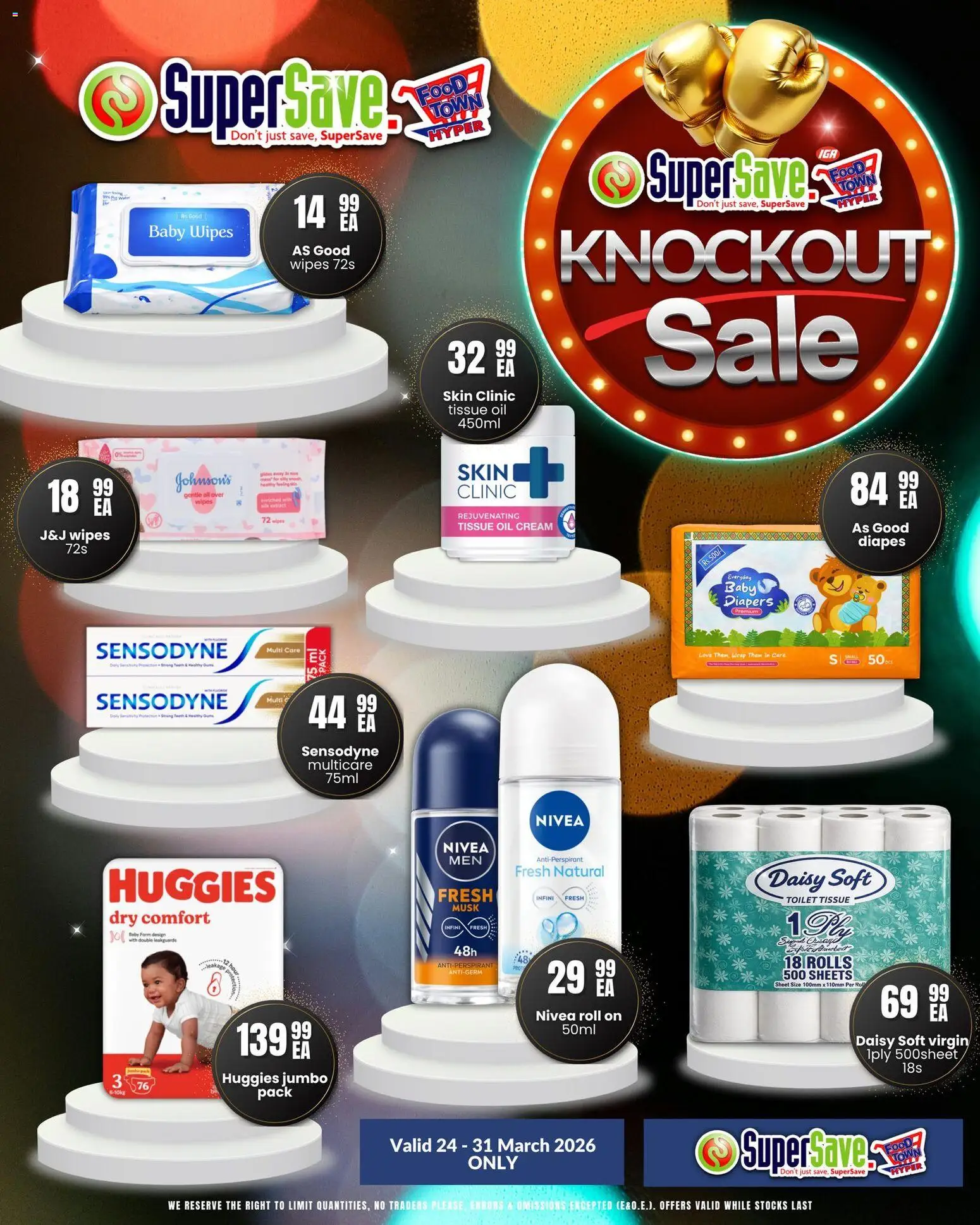 New Super Save catalogue – valid from 24.03.2026 | Page: 43 | Products: Tissue oil, Toilet, Oil, Cream