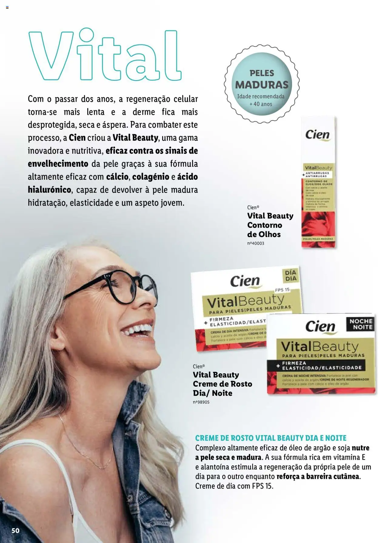 Lidl Cien - Beleza Inteligente │ válido de 26.02.2024 | Página: 50 | Produtos: Cálcio, Óleo, Creme