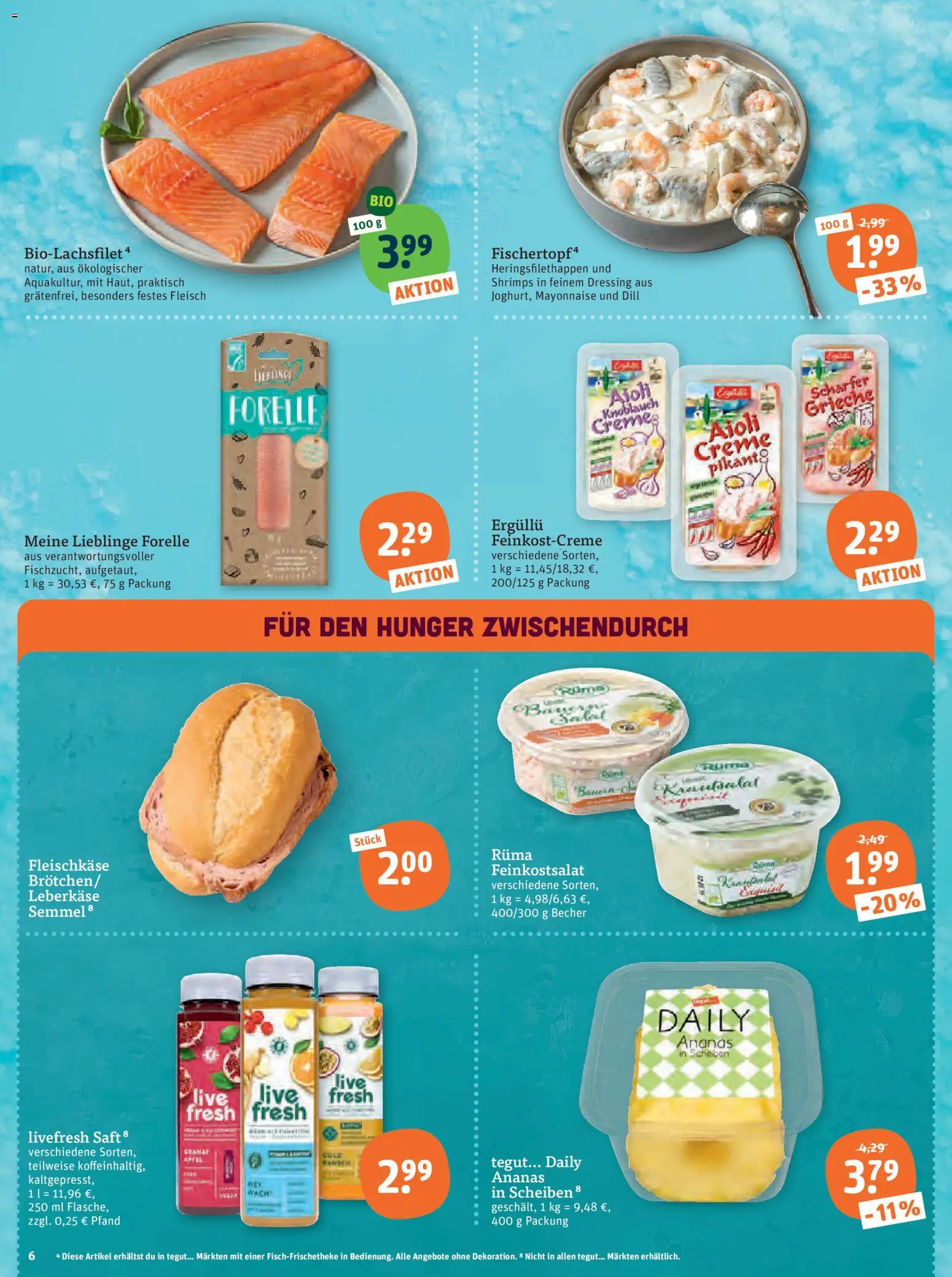 Tegut Prospekt 	 – gültig ab 23.02.2026 | Seite: 8 | Produkte: Knoblauch, Dill, Saft, Leberkase