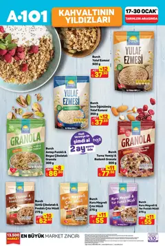 17.01.2026 tarihinden itibaren geçerli olan A101 kataloğu önizlemesi