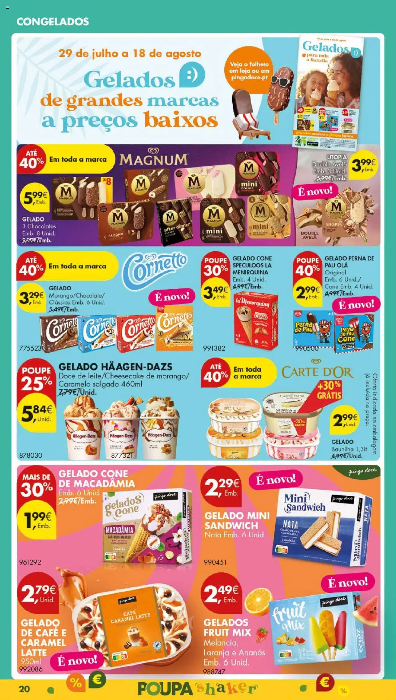 Pingo Doce folheto │ válido de 12.08.2025 | Página: 24 | Produtos: Chocolates, Gelado, Café, Nata