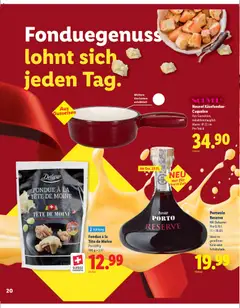 Lidl Aktionen Weihnachten ab 30.10.2025 gültig | Seite: 20 | Produkte: Odkládací stolek, Käse, Fondue