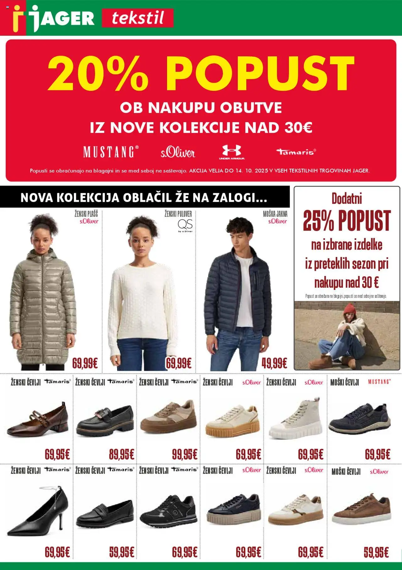 Novi Jager katalog ponudbe – veljaven od 08.10.2025 | Stran: 1 | Izdelki: Pulover, Jakna, Plasc, Cevlji