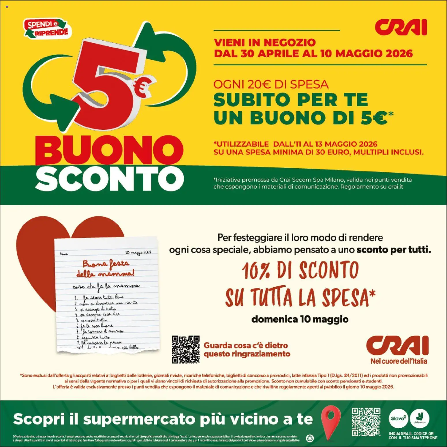 Volantino CRAI del 30.04.2026 | Pagina: 16 | Prodotti: Tè, Latte, Smartphone