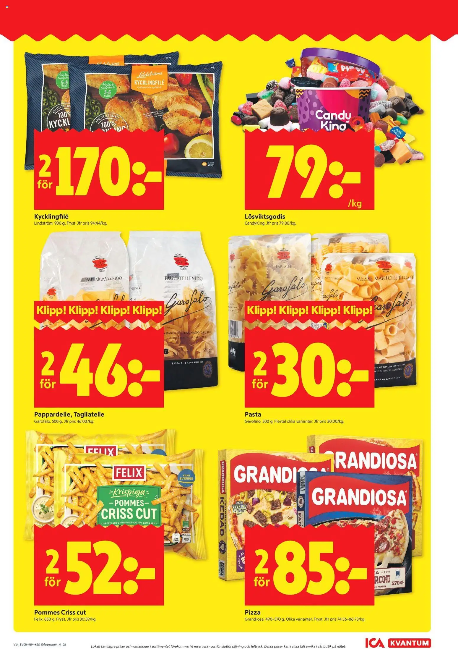ICA Kvantum reklamblad aktuell från 30.03.2026 | Sida: 7 | Produkter: Kycklingfile, Mjölk, Choklad, Pizza