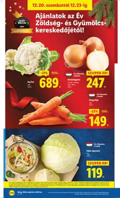 Fejes káposzta, /kg - amely érvényes a következő dátumtól: 18.12.2025 | Oldal: 40