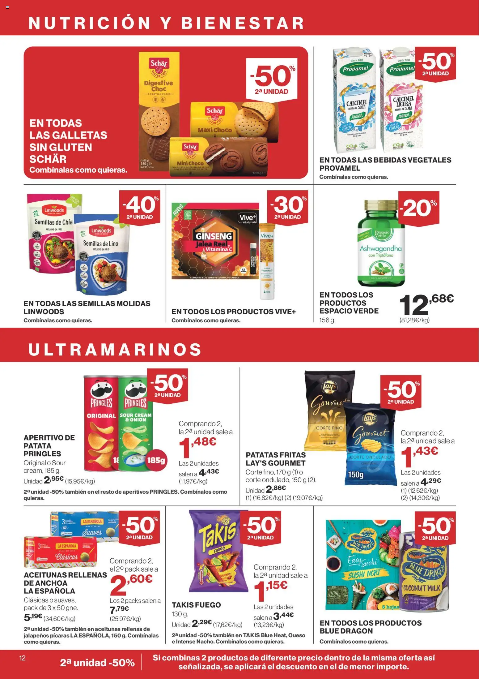 Supercor Canarias │ válido desde el 12.02.2026 | Página: 12 | Productos: Leche, Queso, Σιδερώστρα, Anchoa