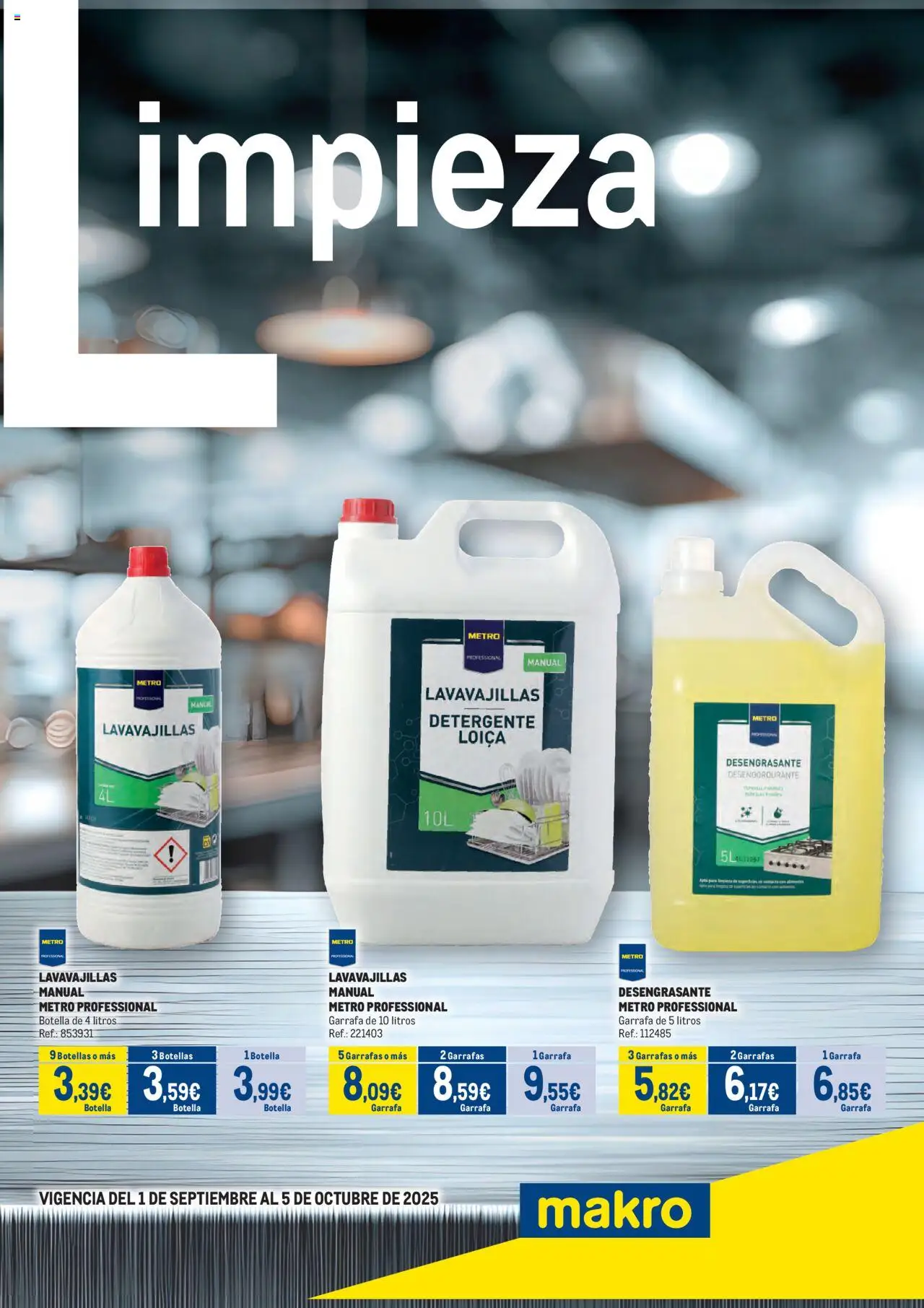 Makro - Especial Limpieza Norte II │ válido desde el 01.09.2025 | Página: 1 | Productos: Detergente, Lavavajillas